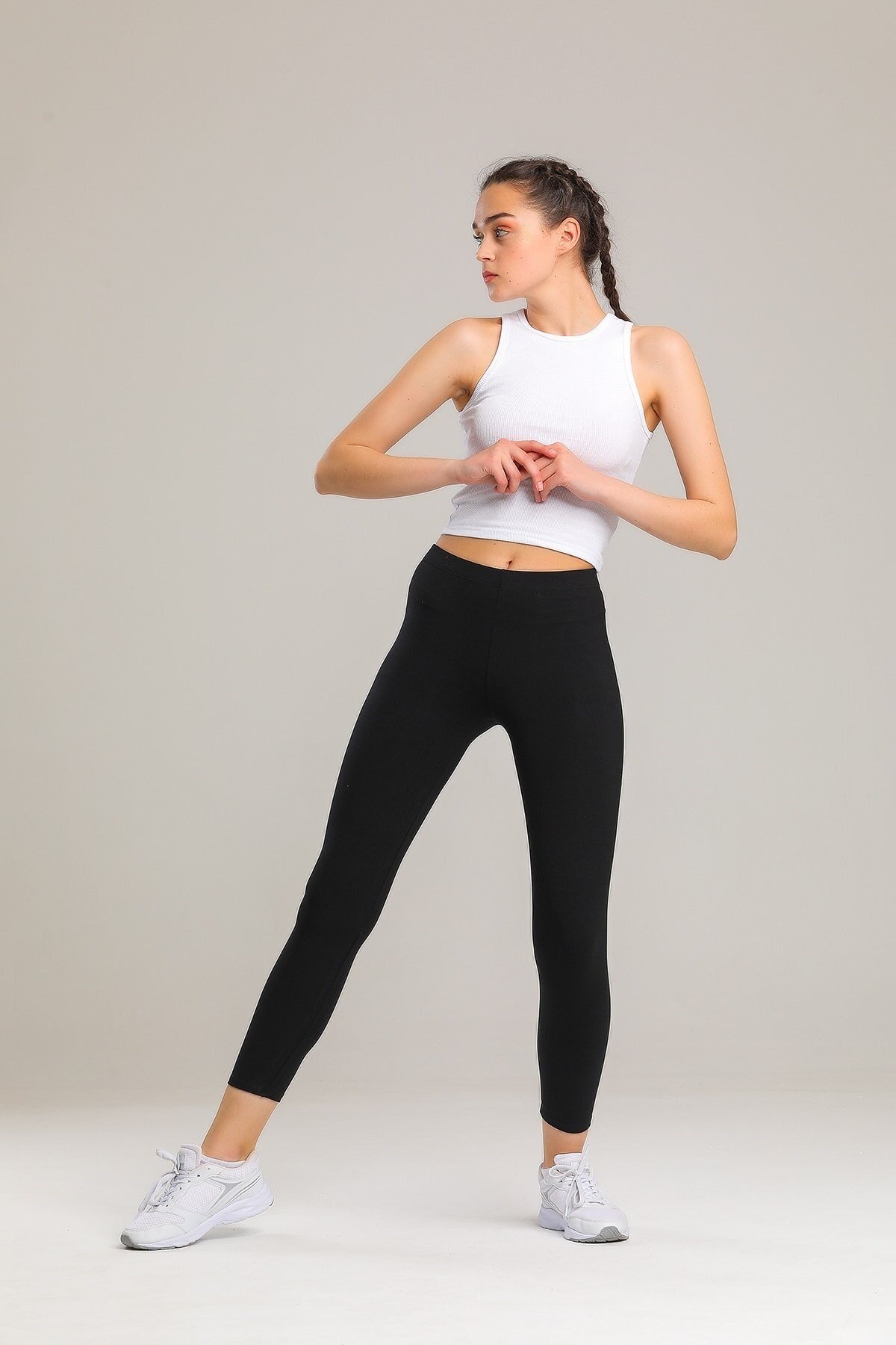 Net Collection Kadın Siyah Net Spor Modal Toparlayıcı Uzun Tayt