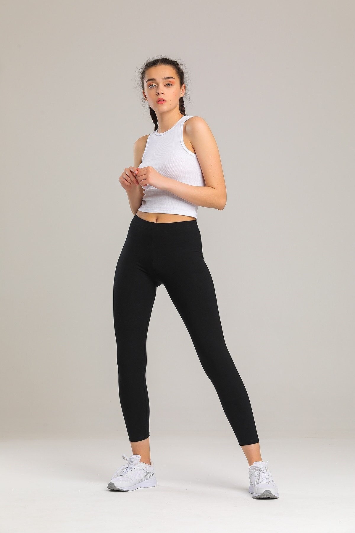 Net Collection Kadın Siyah Net Spor Modal Toparlayıcı Uzun Tayt