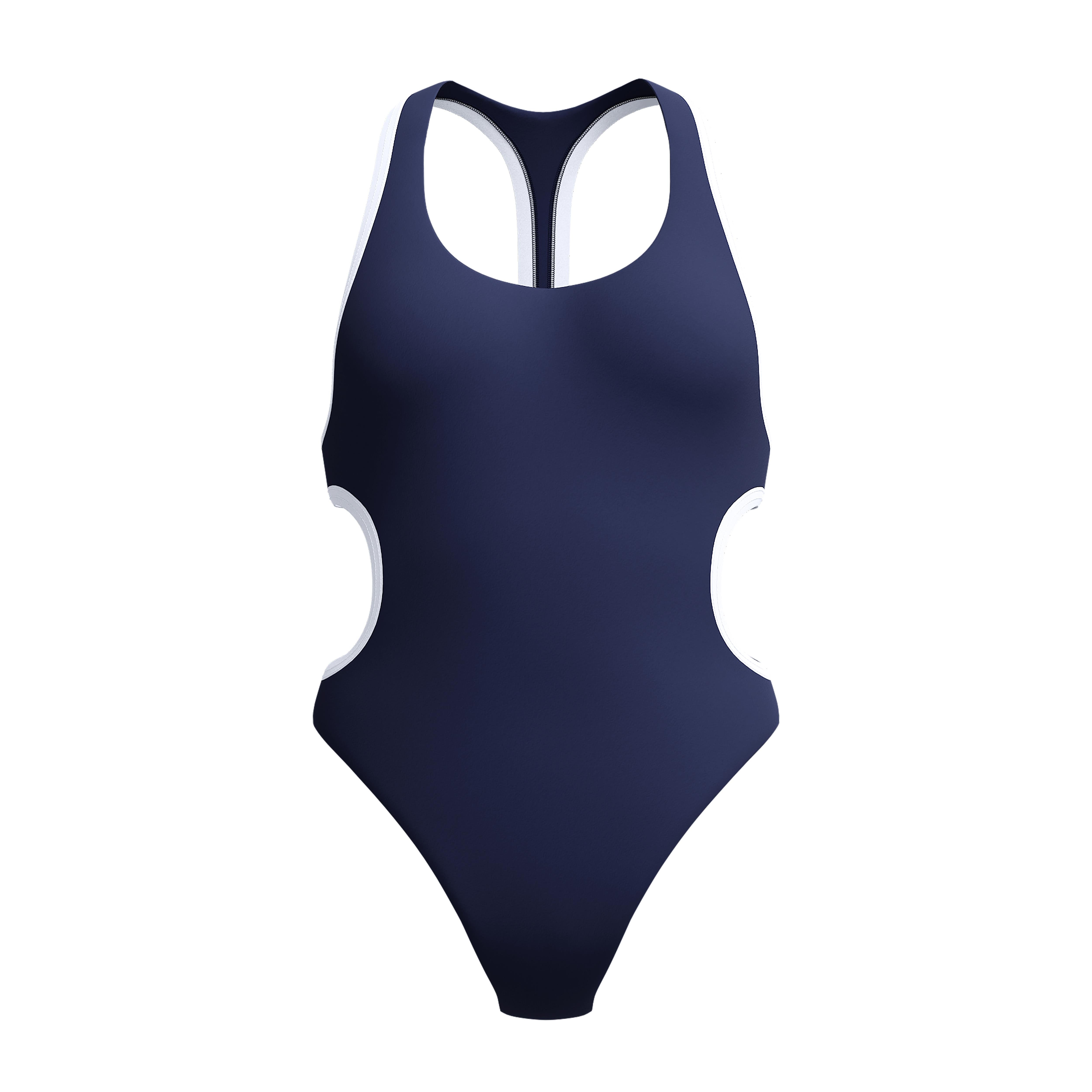 Speedo Jetstream Solid Bound Cut Out Kadın Yüzücü Mayosu