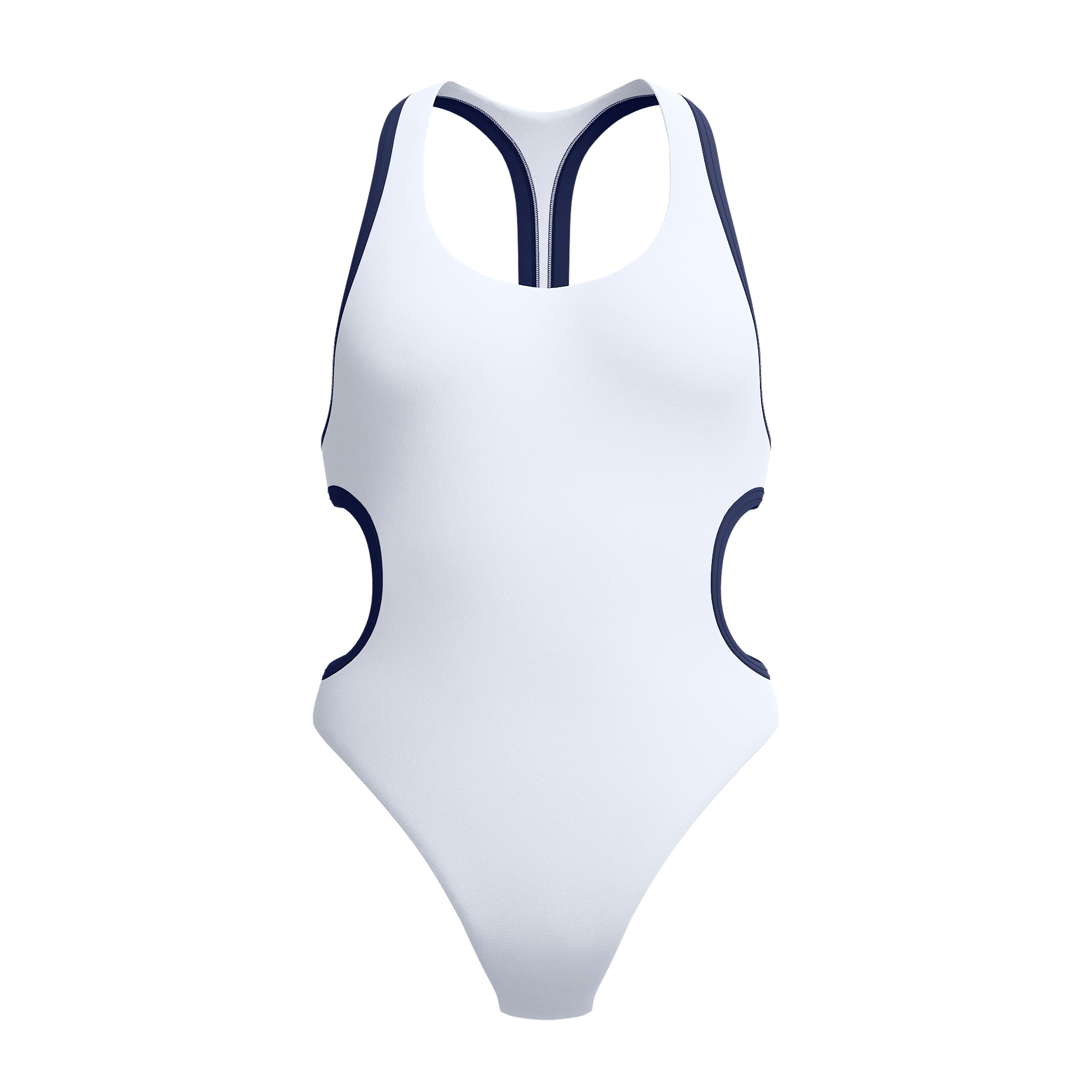 Speedo Jetstream Solid Bound Cut Out Kadın Yüzücü Mayosu 