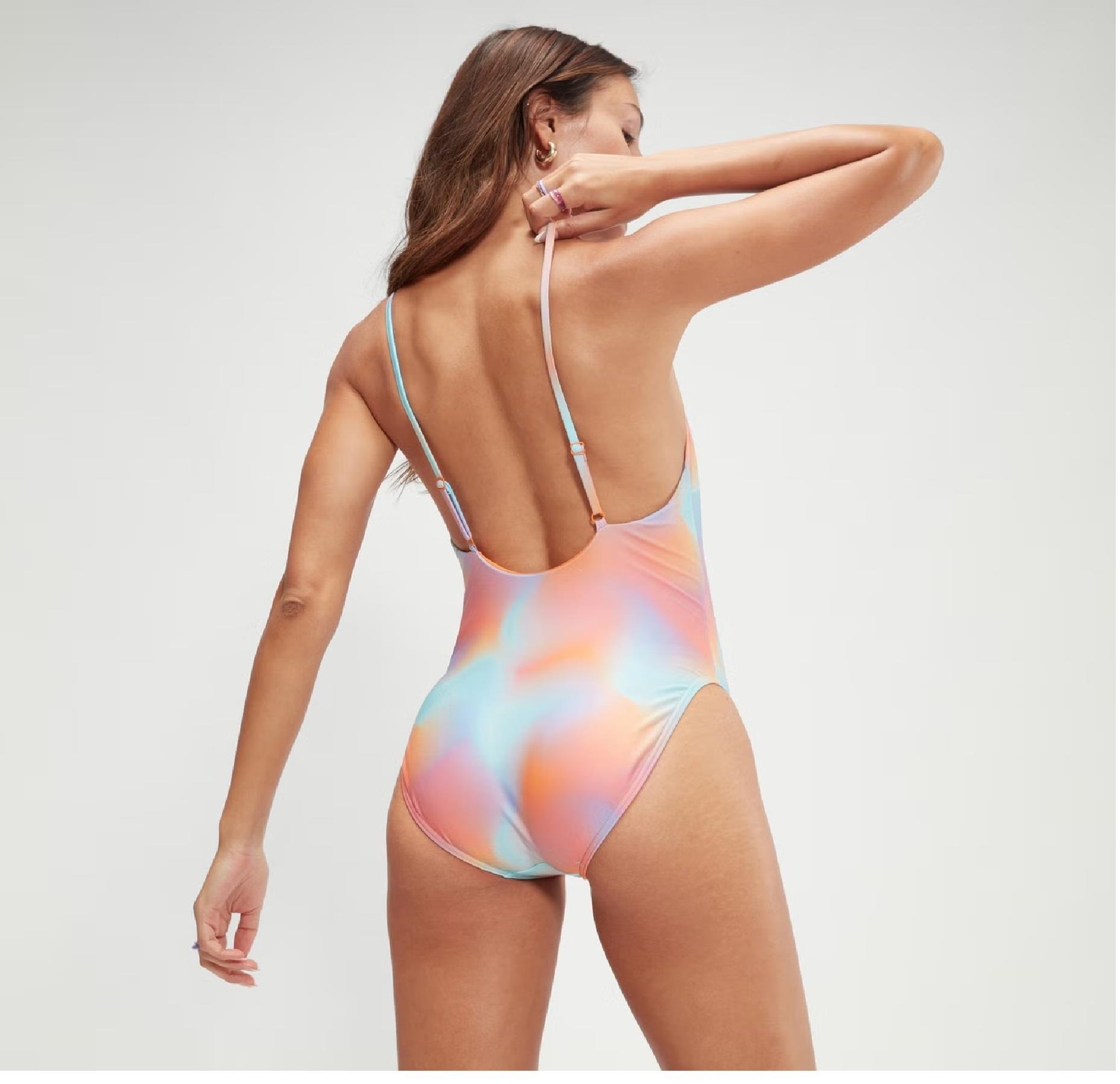 Speedo Printed Adjustable Thinstrap Kadın Mayo