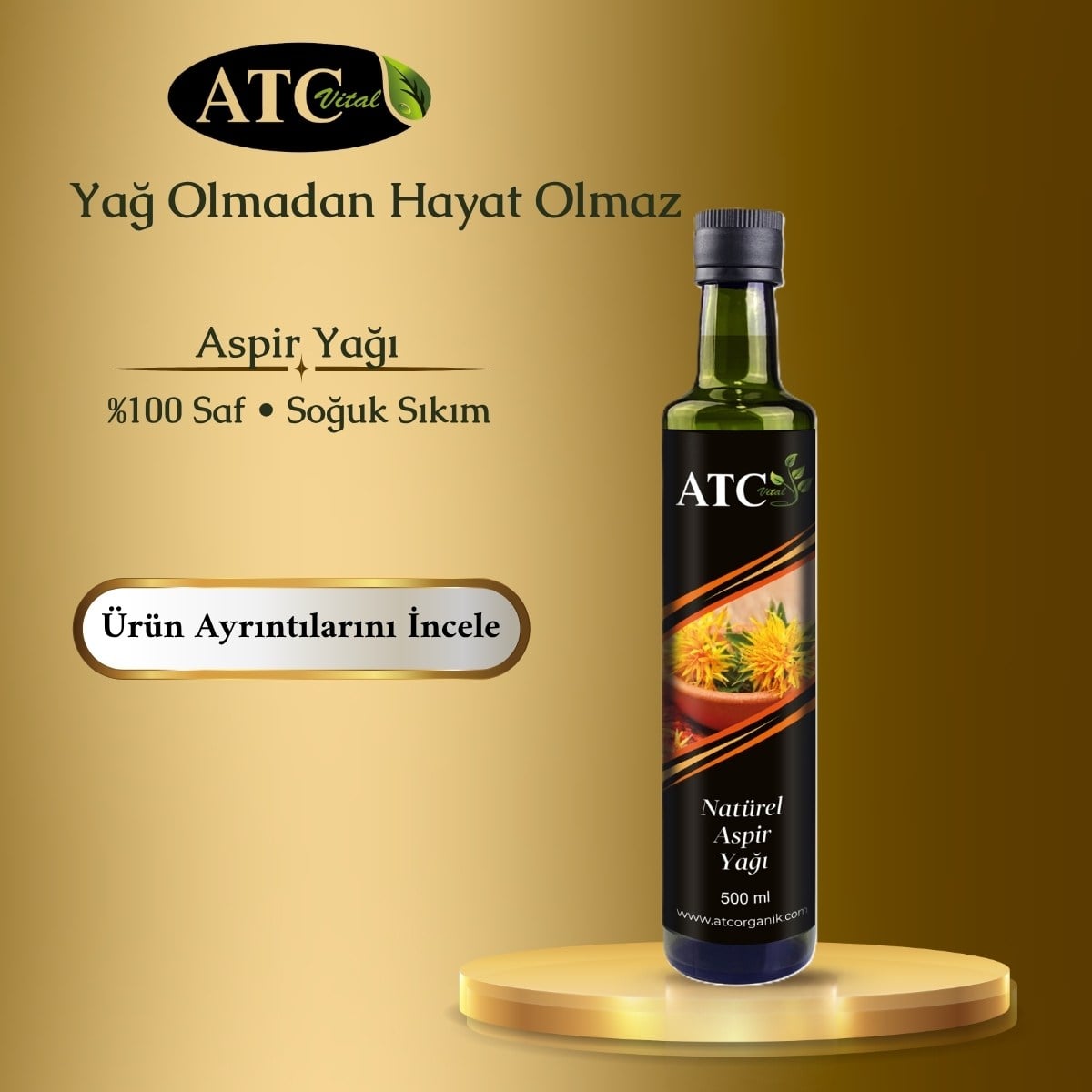 ATC Vital Aspir Yağı 500 ml