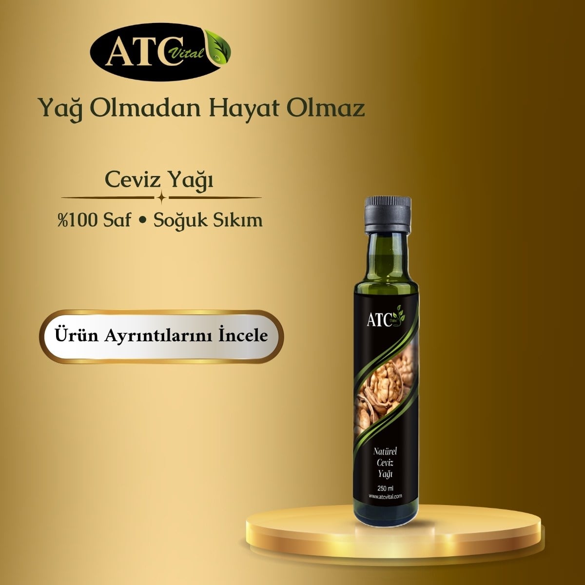 ATC Vital Ceviz Yağı 250 ml