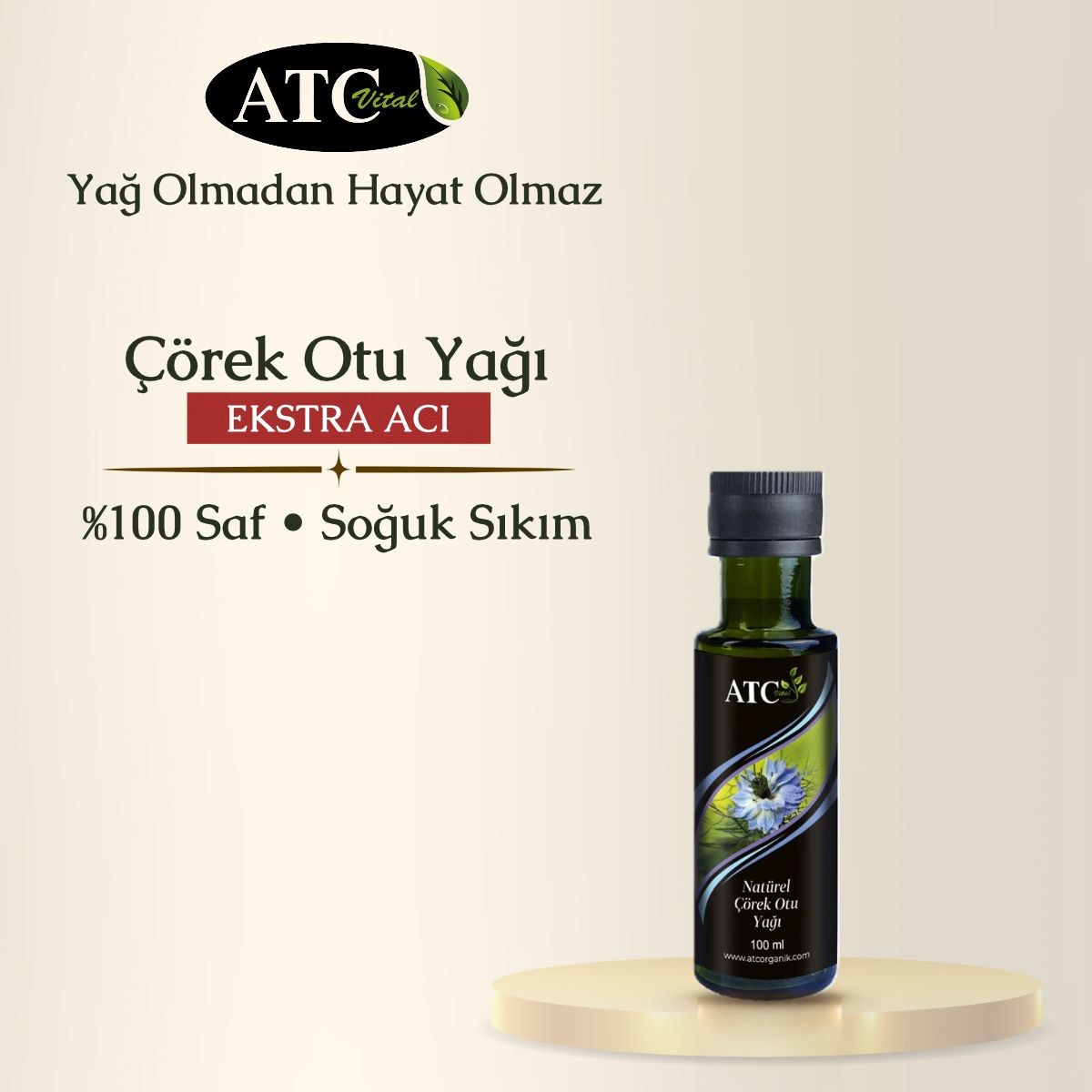 ATC Vital Çörek Otu Yağı 100 ml (ekstra acı)