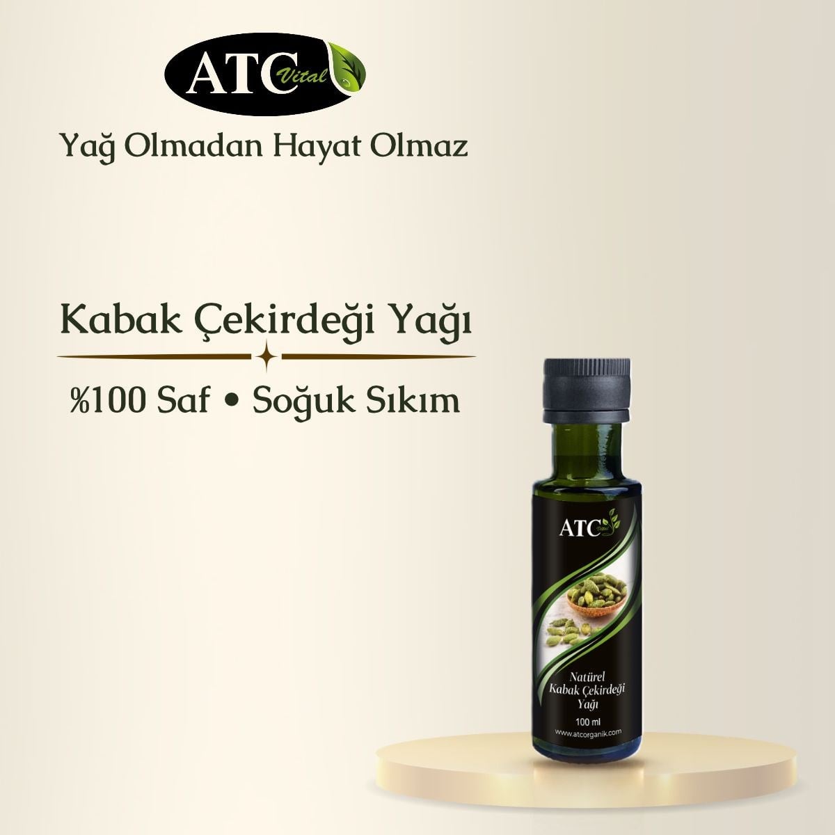 ATC Vital Kabak Çekirdeği Yağı 100 ml
