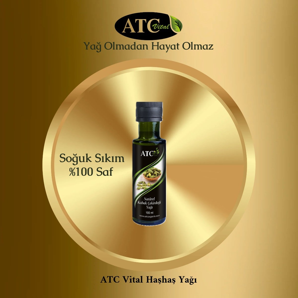ATC Vital Kabak Çekirdeği Yağı 100 ml