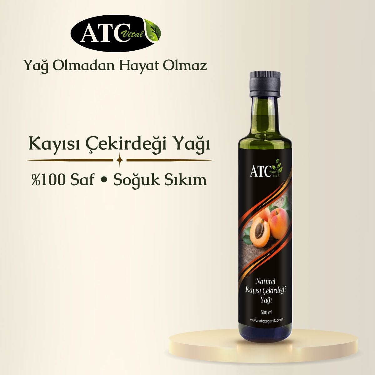 ATC Vital Kayısı Çekirdeği Yağı 500 ml