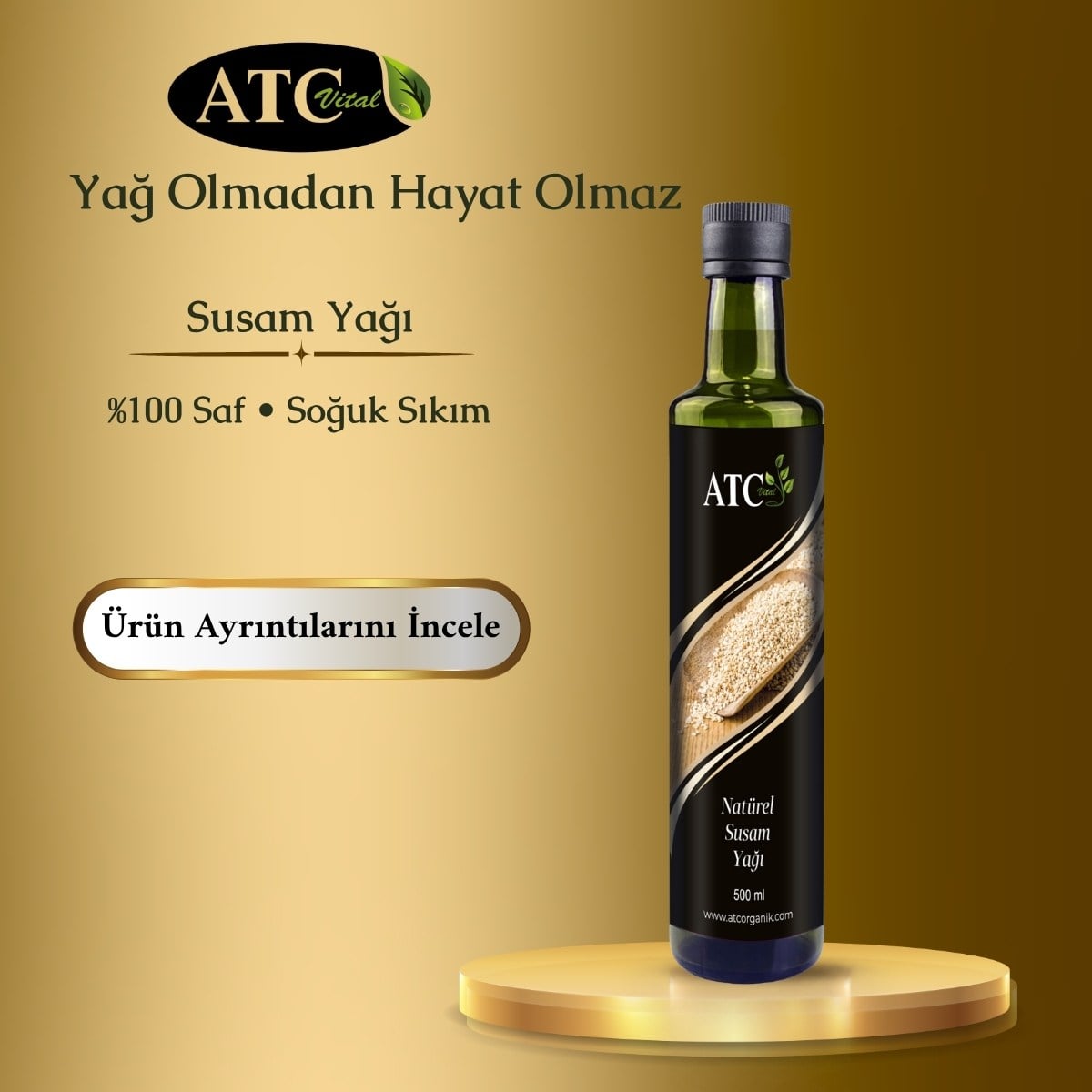 ATC Vital Susam Yağı 500 ml