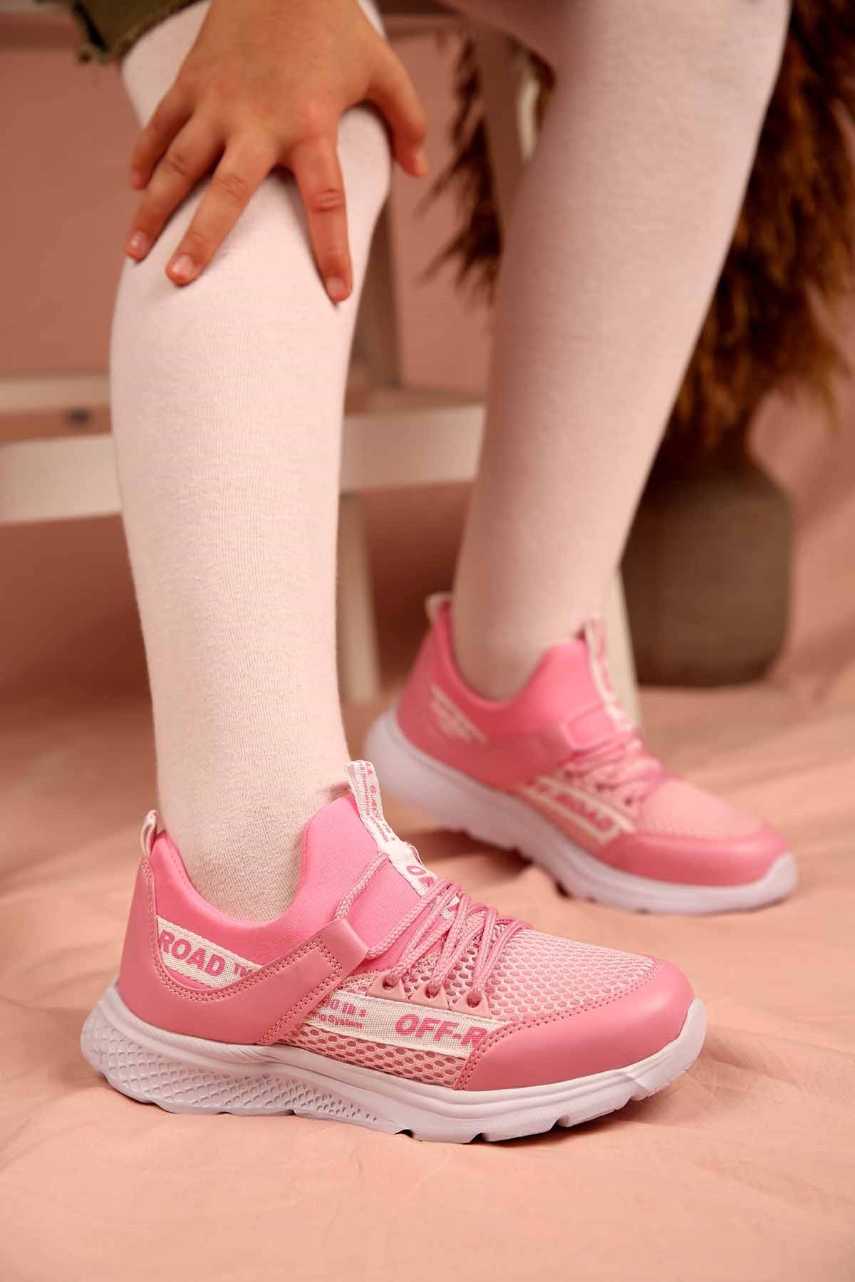 31-35 Çocuk Anorak Spor Ayakkabı E305 PEMBE