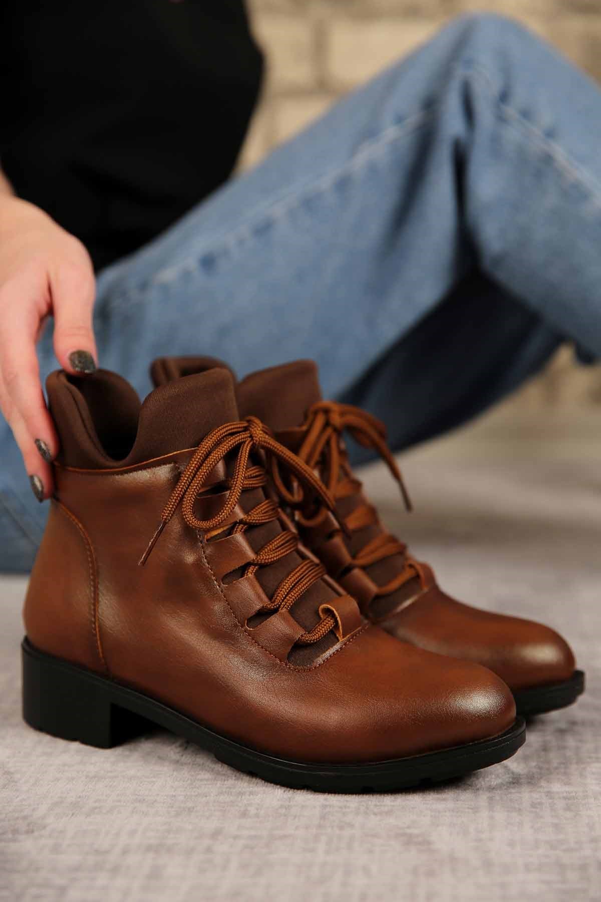 Bayan Bağcıklı Bot TABA CİLT