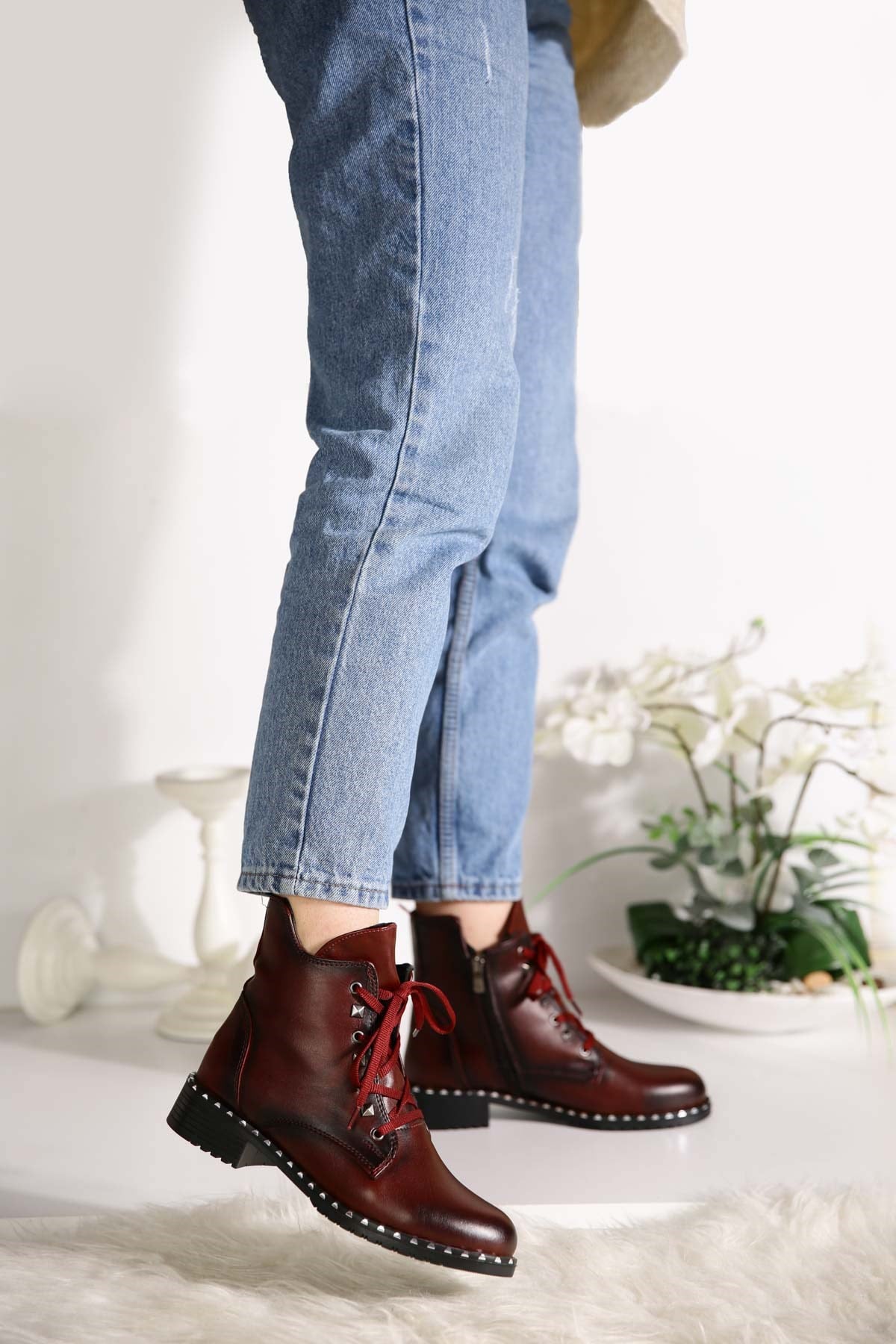 Bayan Bot - 0415 BORDO CİLT