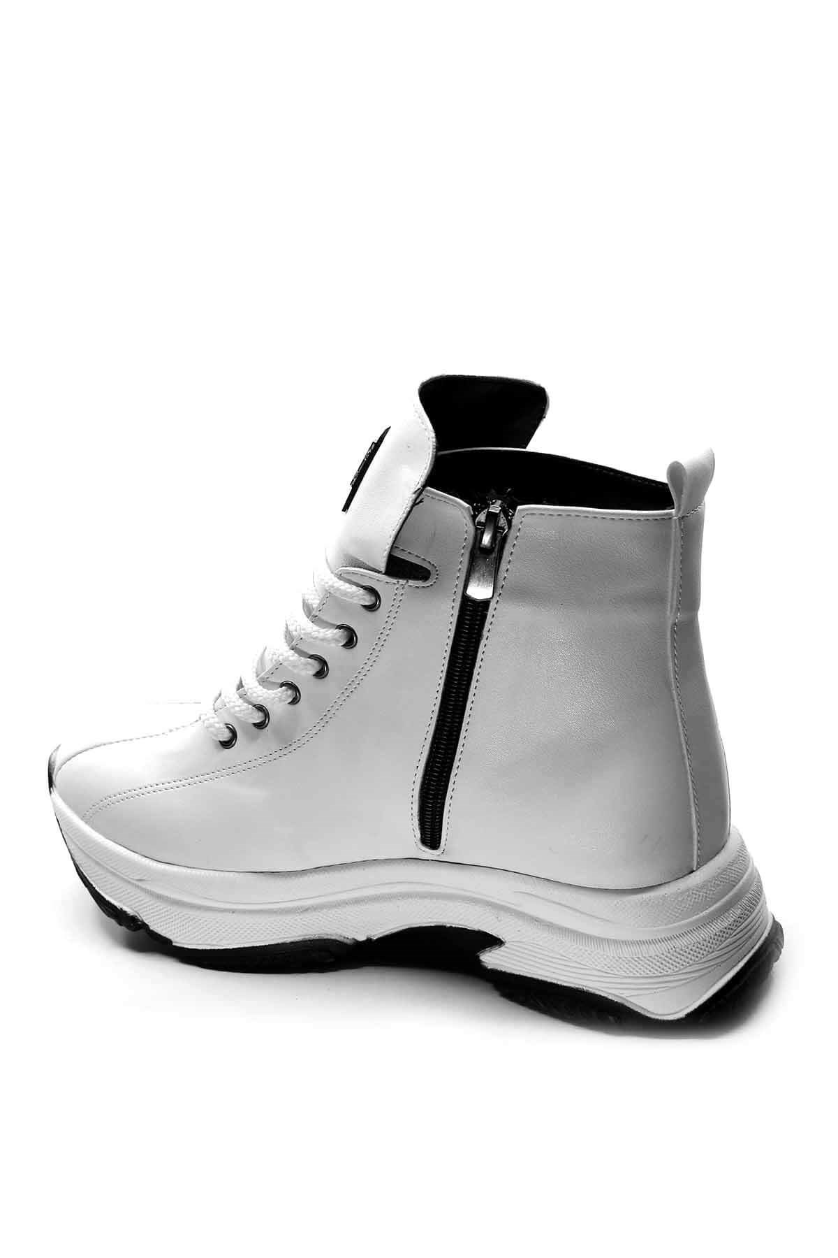 Bayan Bot - F956 BEYAZ CİLT