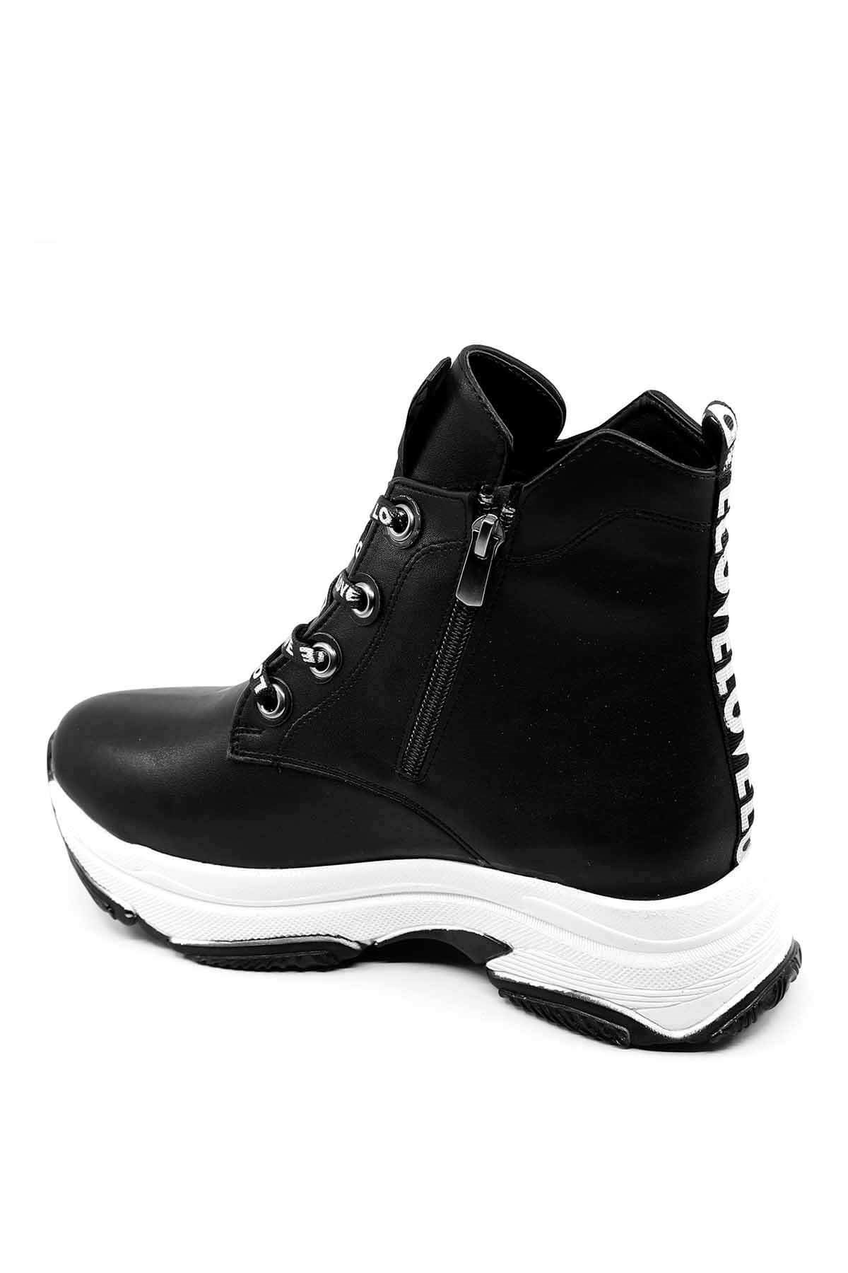 Bayan Bot - F959 SİYAH CİLT
