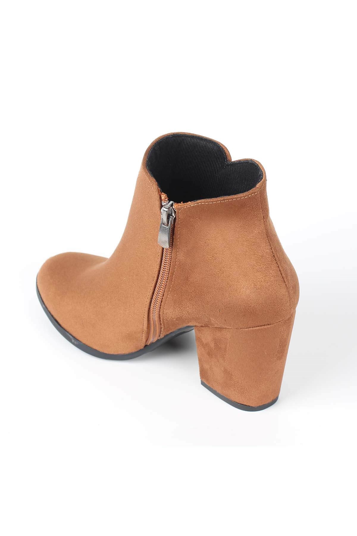 Bayan Cıtcıtlı Sandalet - 2155 TABA SÜET