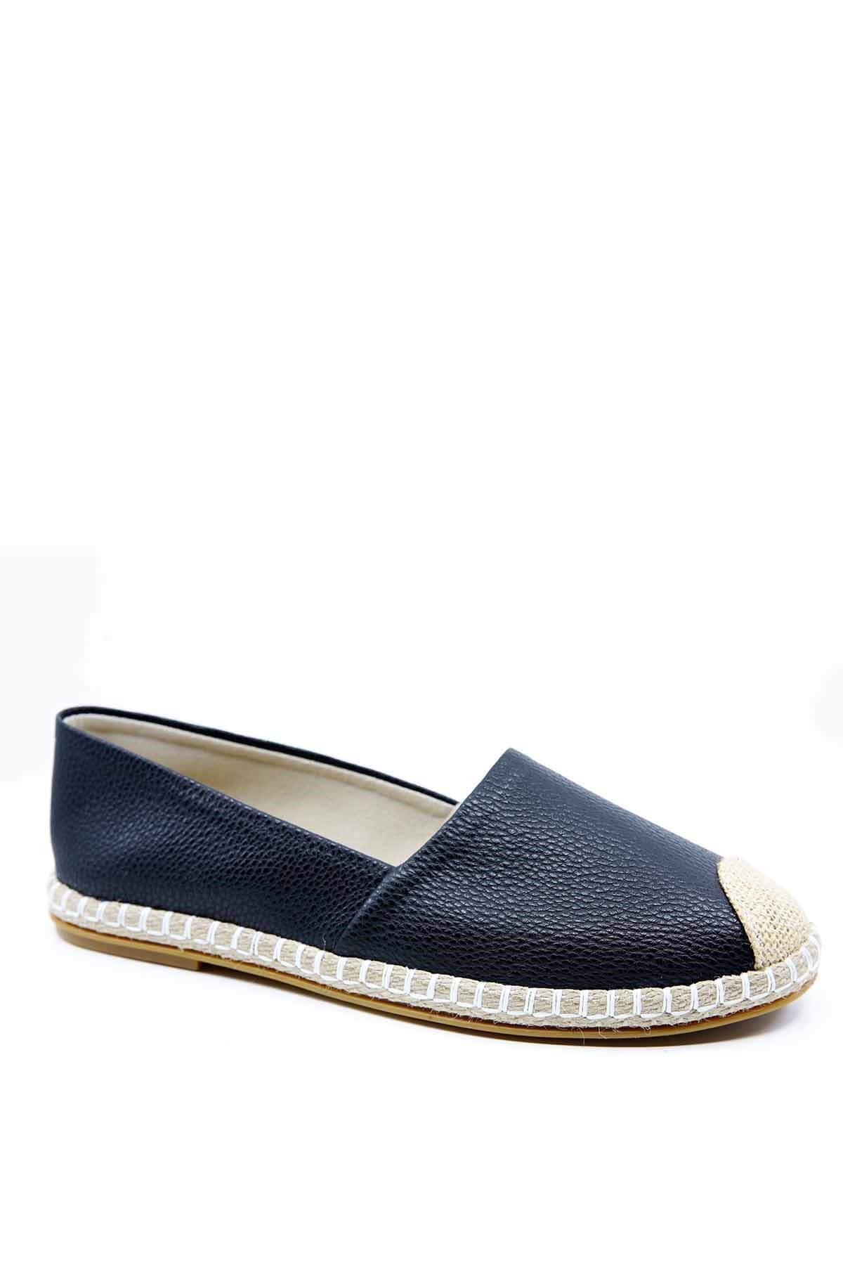 Bayan Günlük Espadril - 6264 SİYAH CİLT