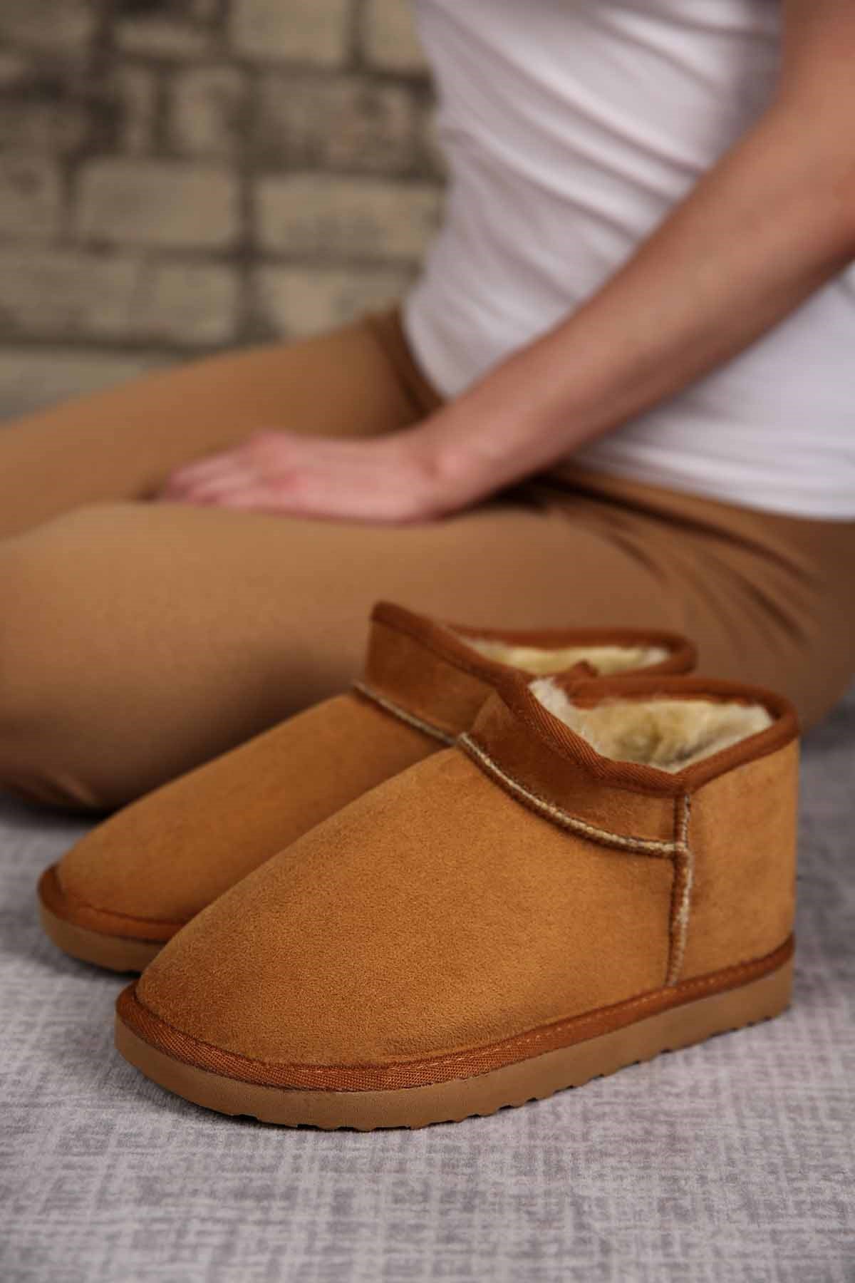 Bayan Kısa Bot TABA SÜET