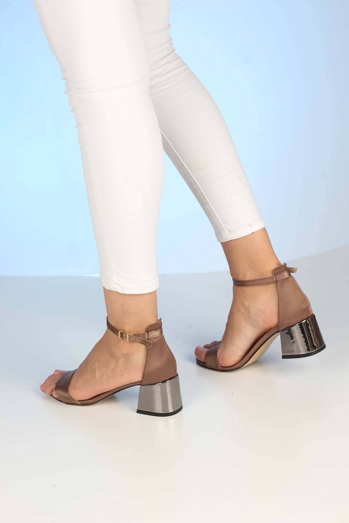 Bayan Sandalet - 3367  TABA SATEN