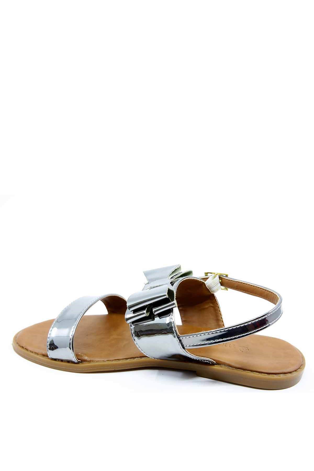 Bayan Sandalet - N045 PLATİN AYNA