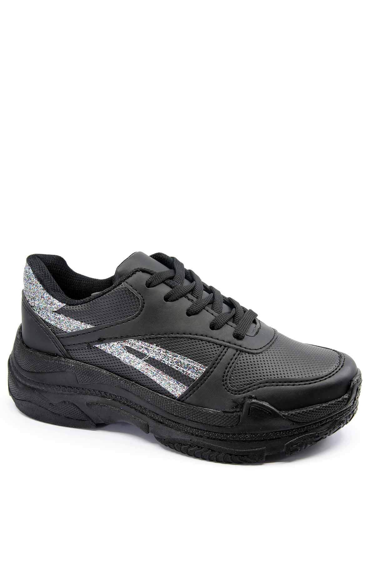 Bayan Spor - Z010 SİYAH MAT ZÜMRÜT