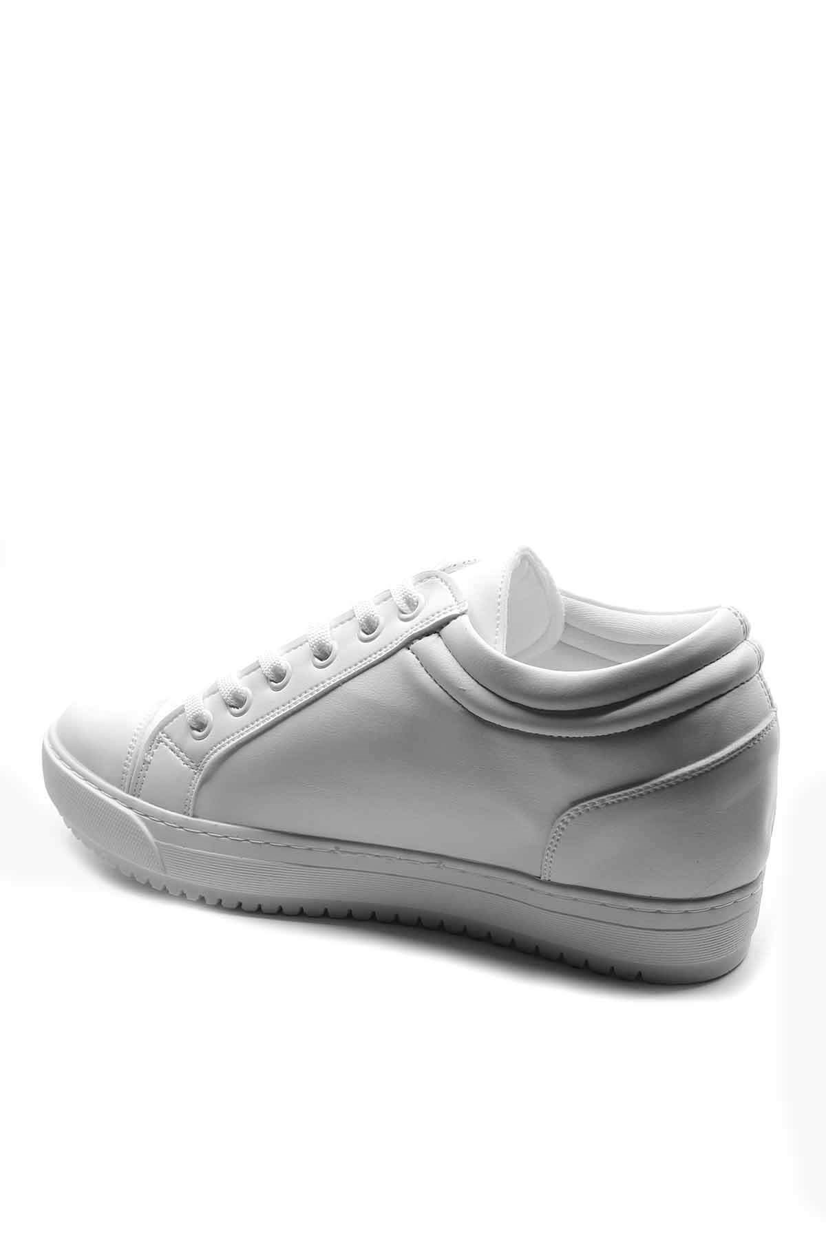 Bayan Spor  Ayakkabı - R958 BEYAZ CİLT