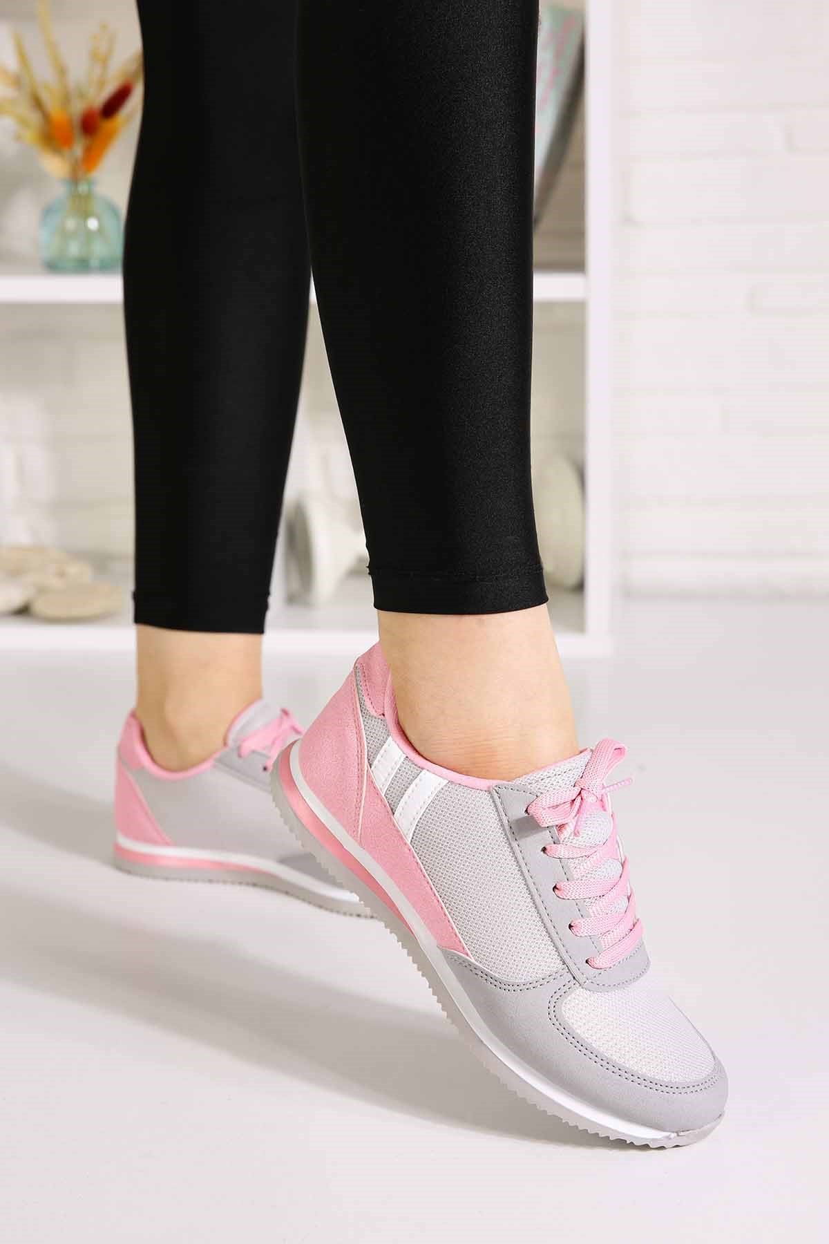 Bayan Spor  Ayakkabı - Y402 Anorak BUZ PEMBE
