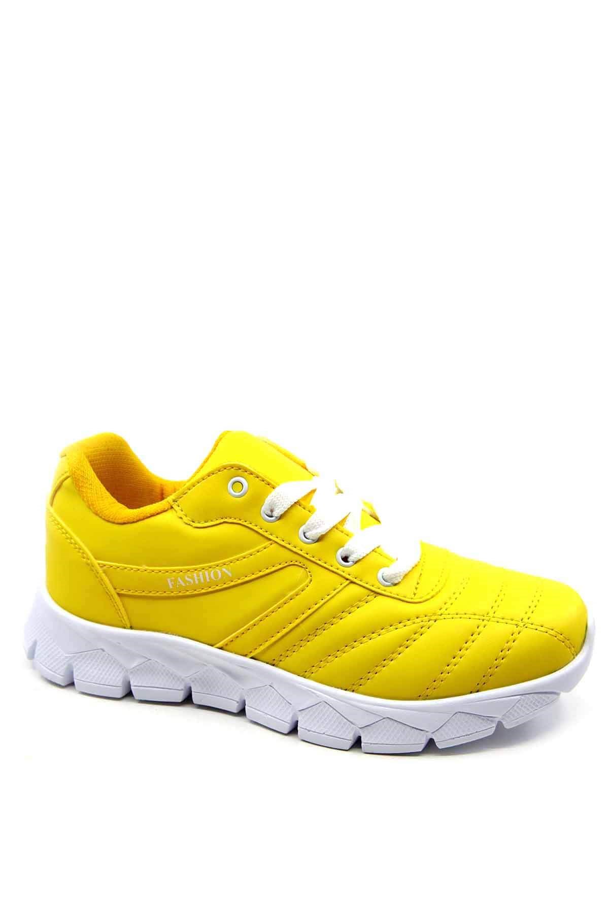Bayan Spor Ayakkabı - 5210 SARI CİLT