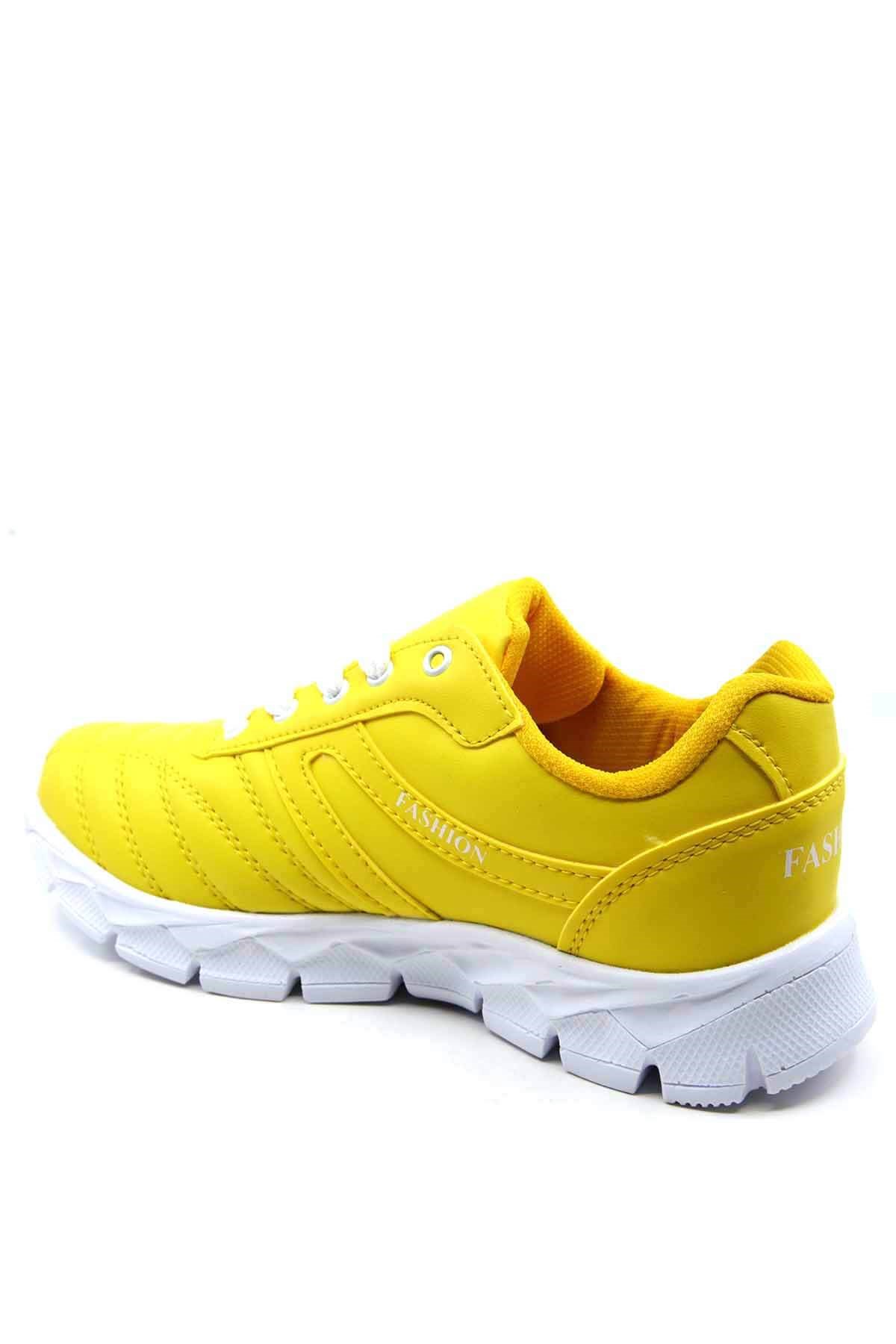 Bayan Spor Ayakkabı - 5210 SARI CİLT