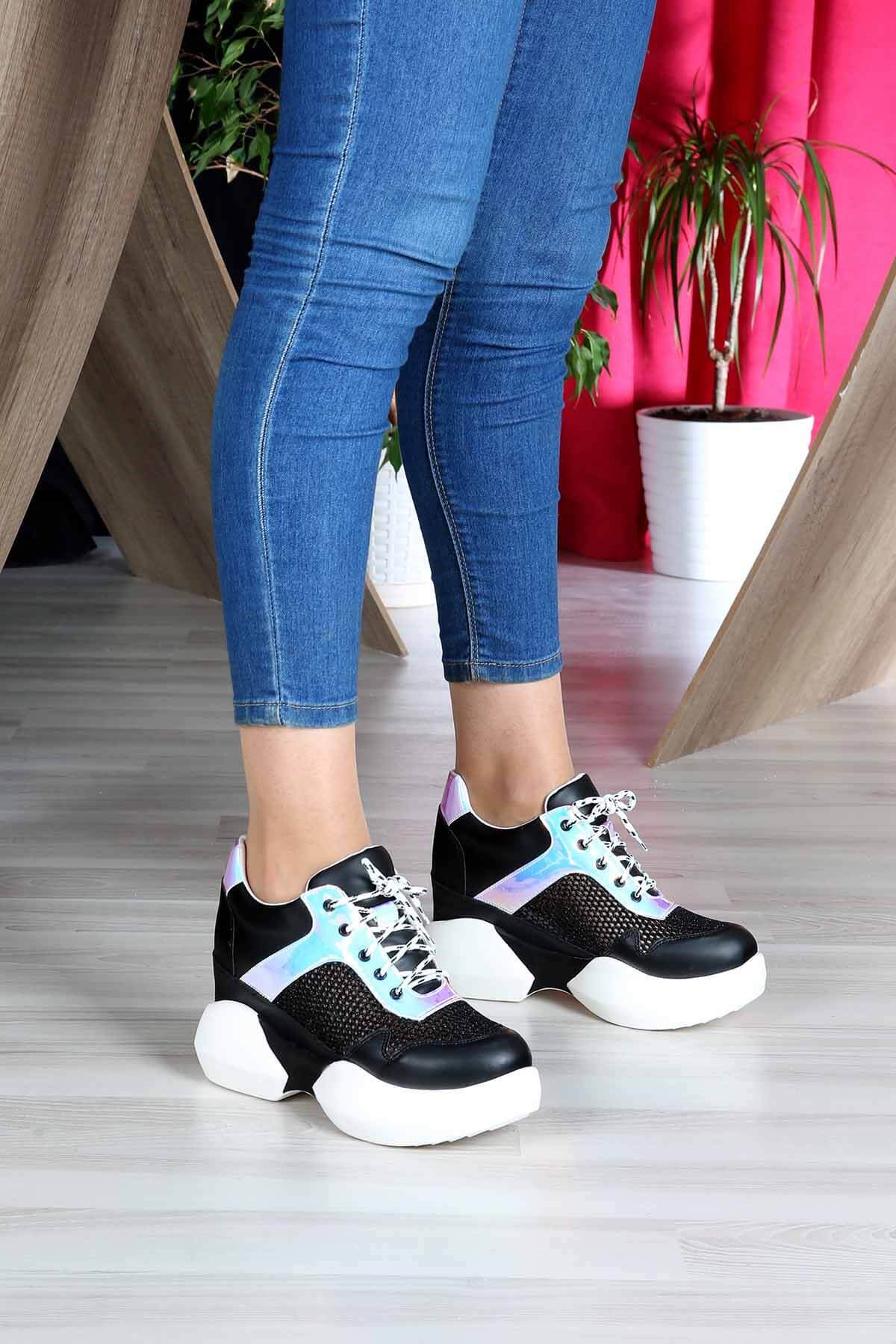 Bayan Spor Ayakkabı - M315 SİYAH CİLT