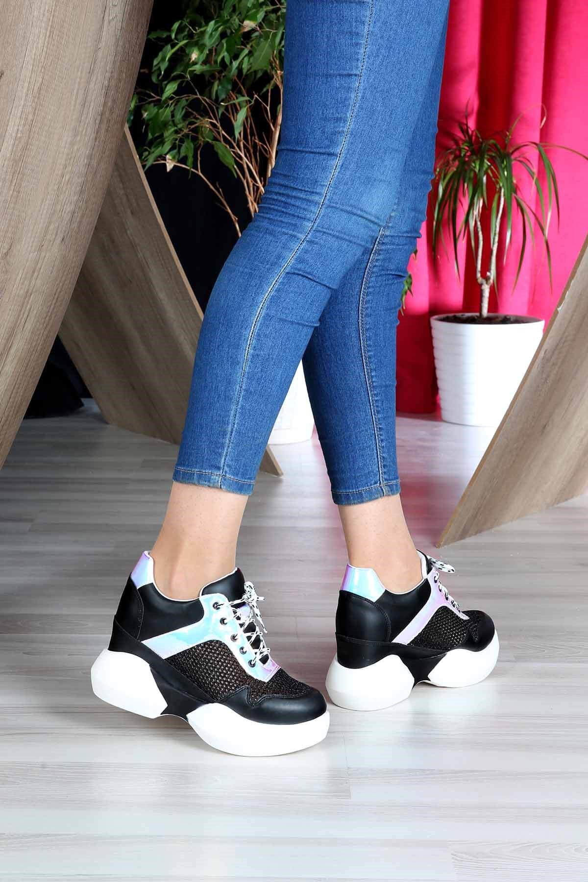 Bayan Spor Ayakkabı - M315 SİYAH CİLT