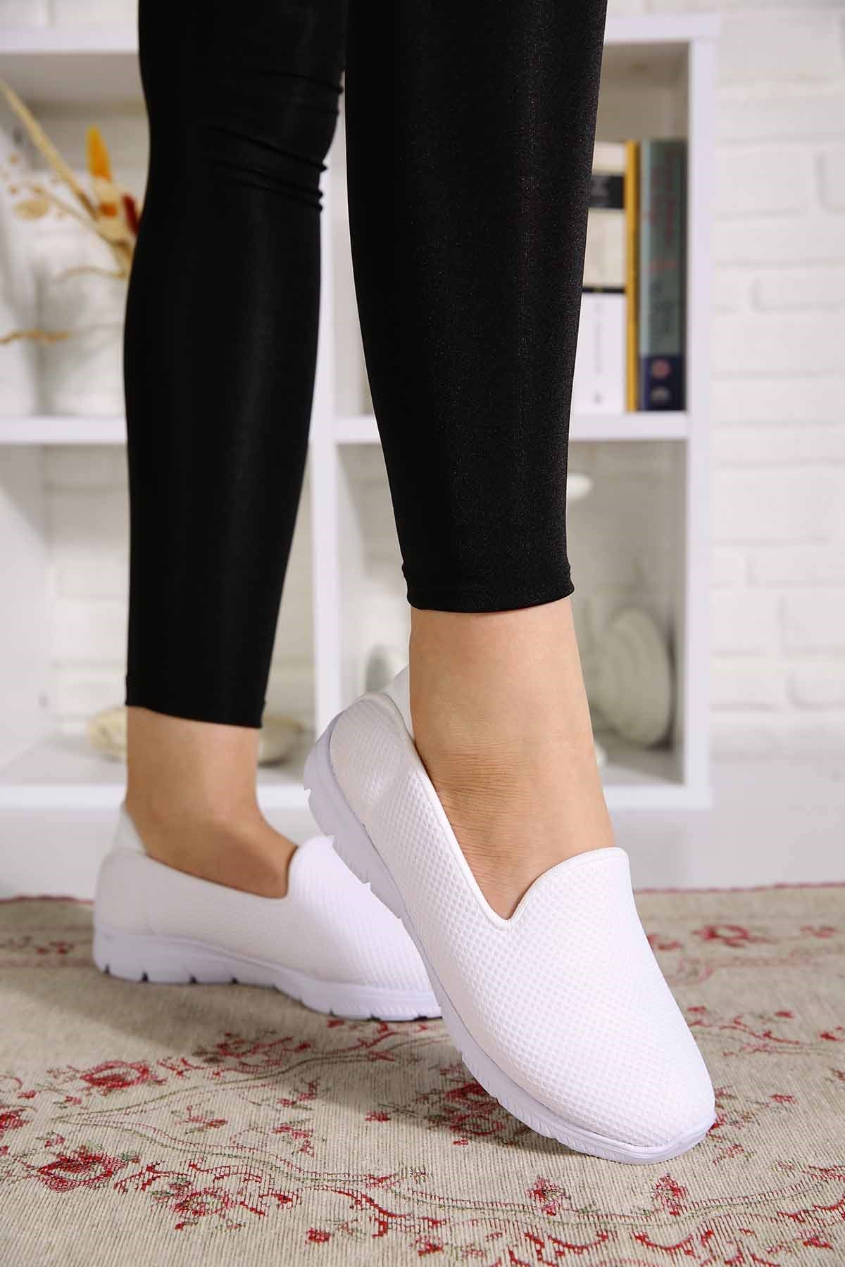 Bayan Spor Babet  - N0035 BEYAZ