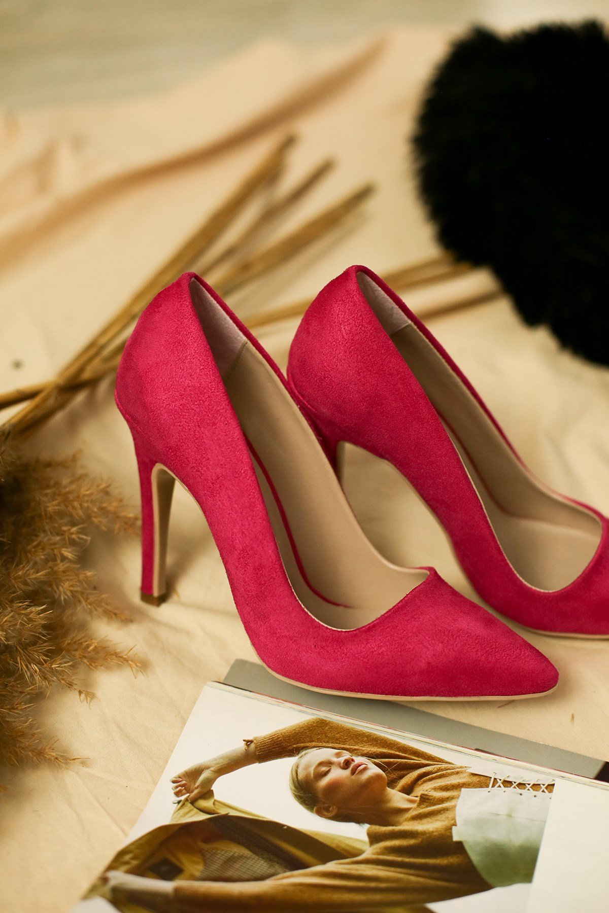 Bayan Stiletto  Ayakkabı FUJE SÜET