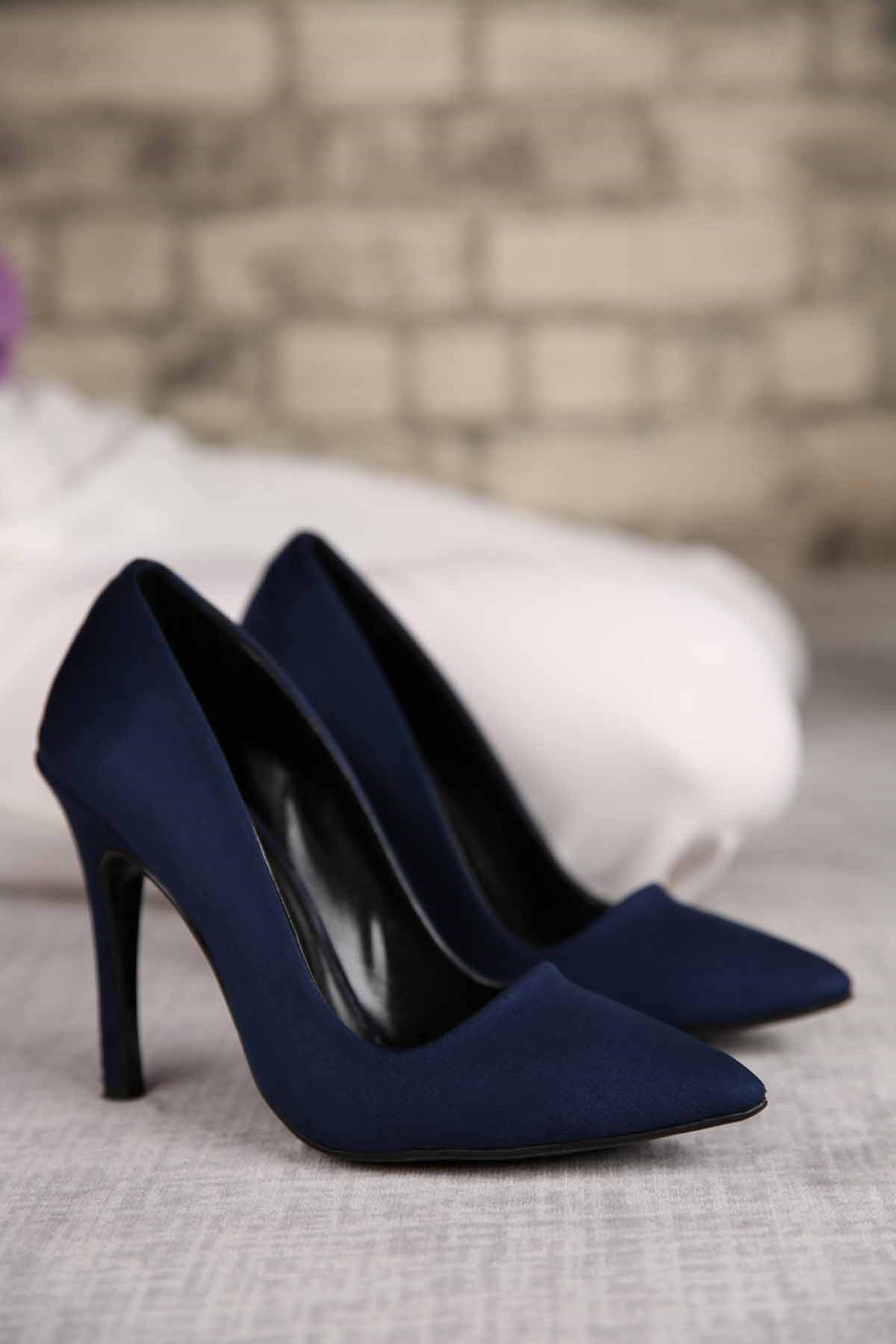 Bayan Stiletto  Ayakkabı LACİ SÜET