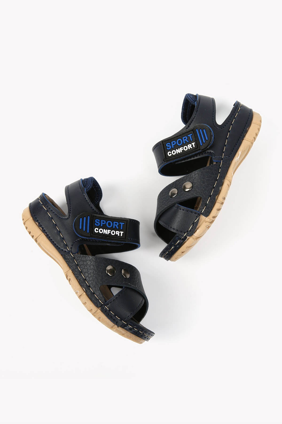 Çocuk Çapraz Bantlı Sandalet 31-35 LACİVERT