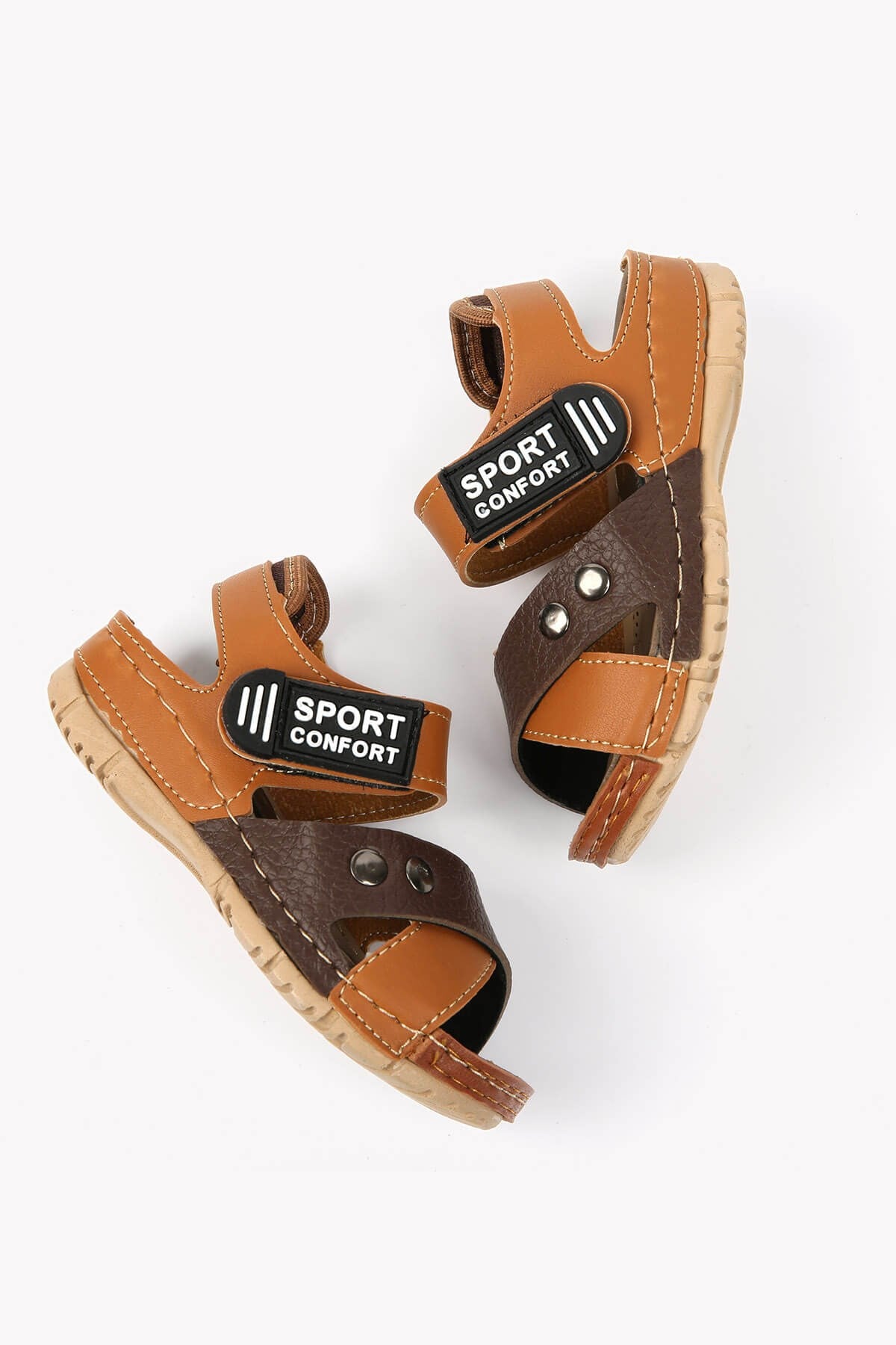 Çocuk Çapraz Bantlı Sandalet 31-35 TABA