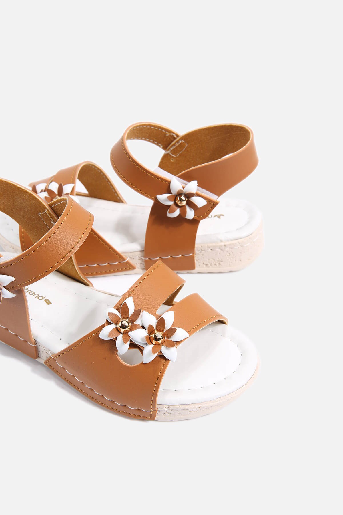 Çocuk Çiçekli Sandalet 30-35 TABA TABA
