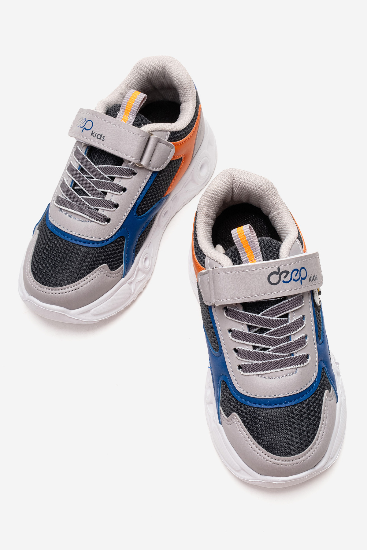 Çocuk Cırtlı Işıklı Anorak Spor Ayakkabı 26-30 FÜME BUZ