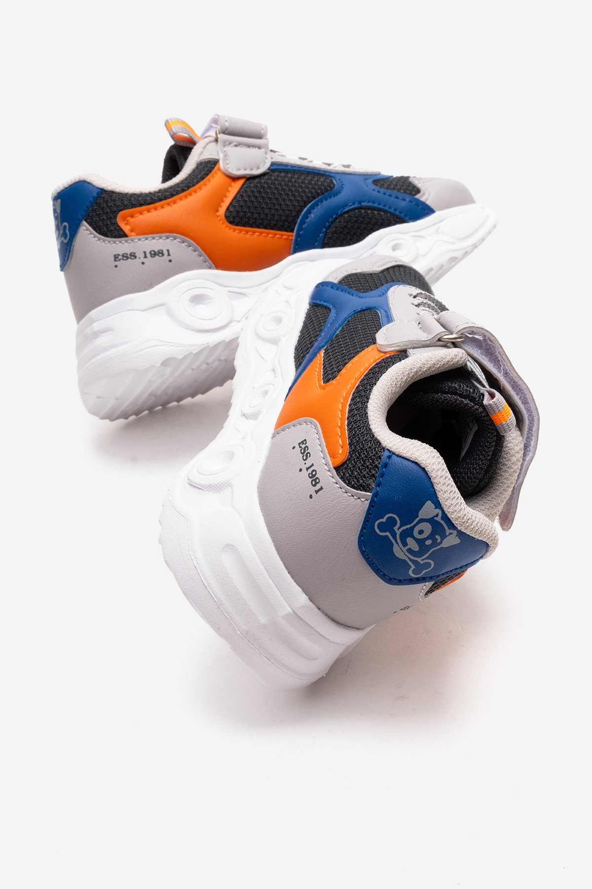 Çocuk Cırtlı Işıklı Anorak Spor Ayakkabı 26-30 FÜME BUZ