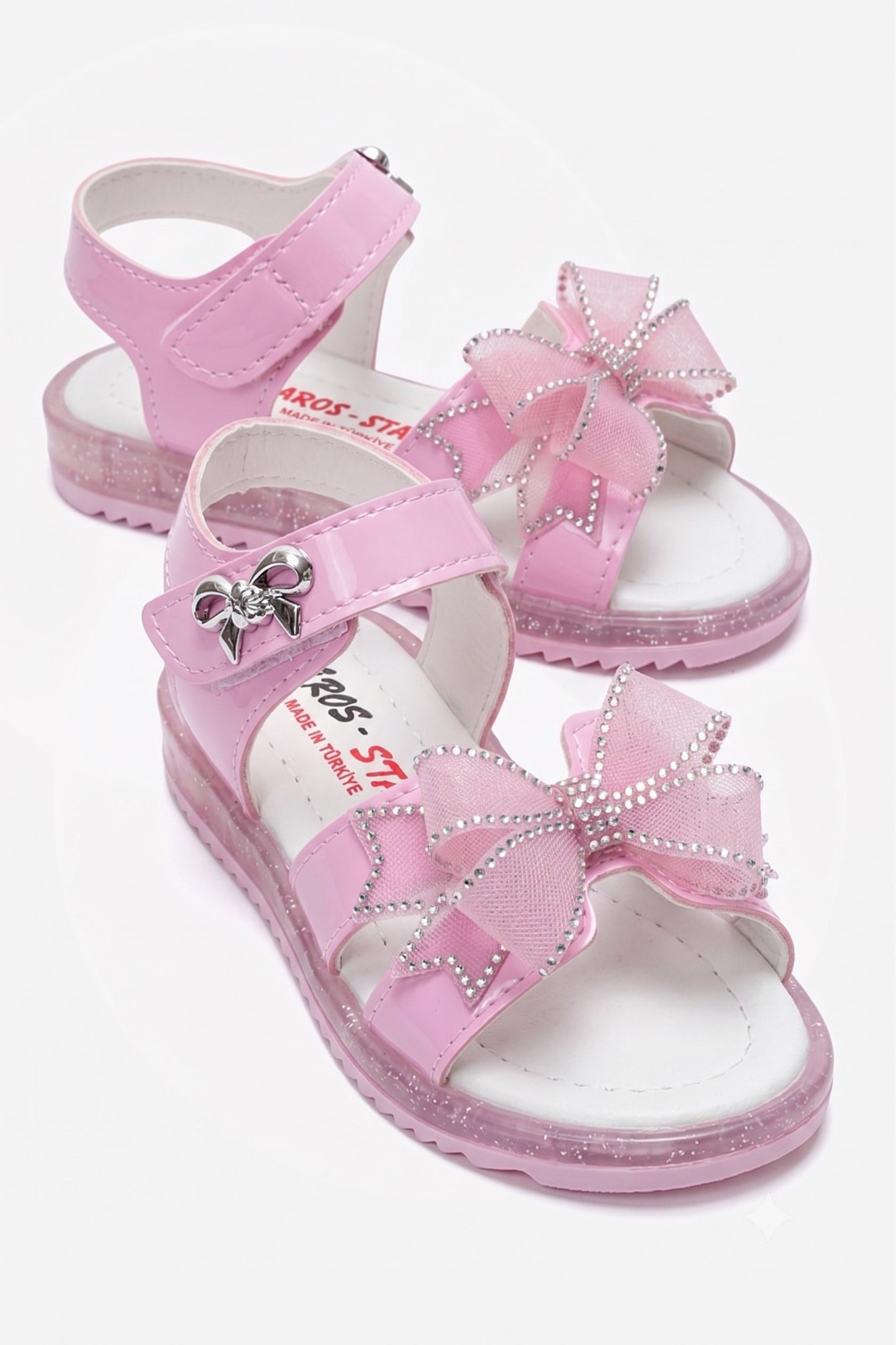 Çocuk Papyonlu Sandalet PEMBE