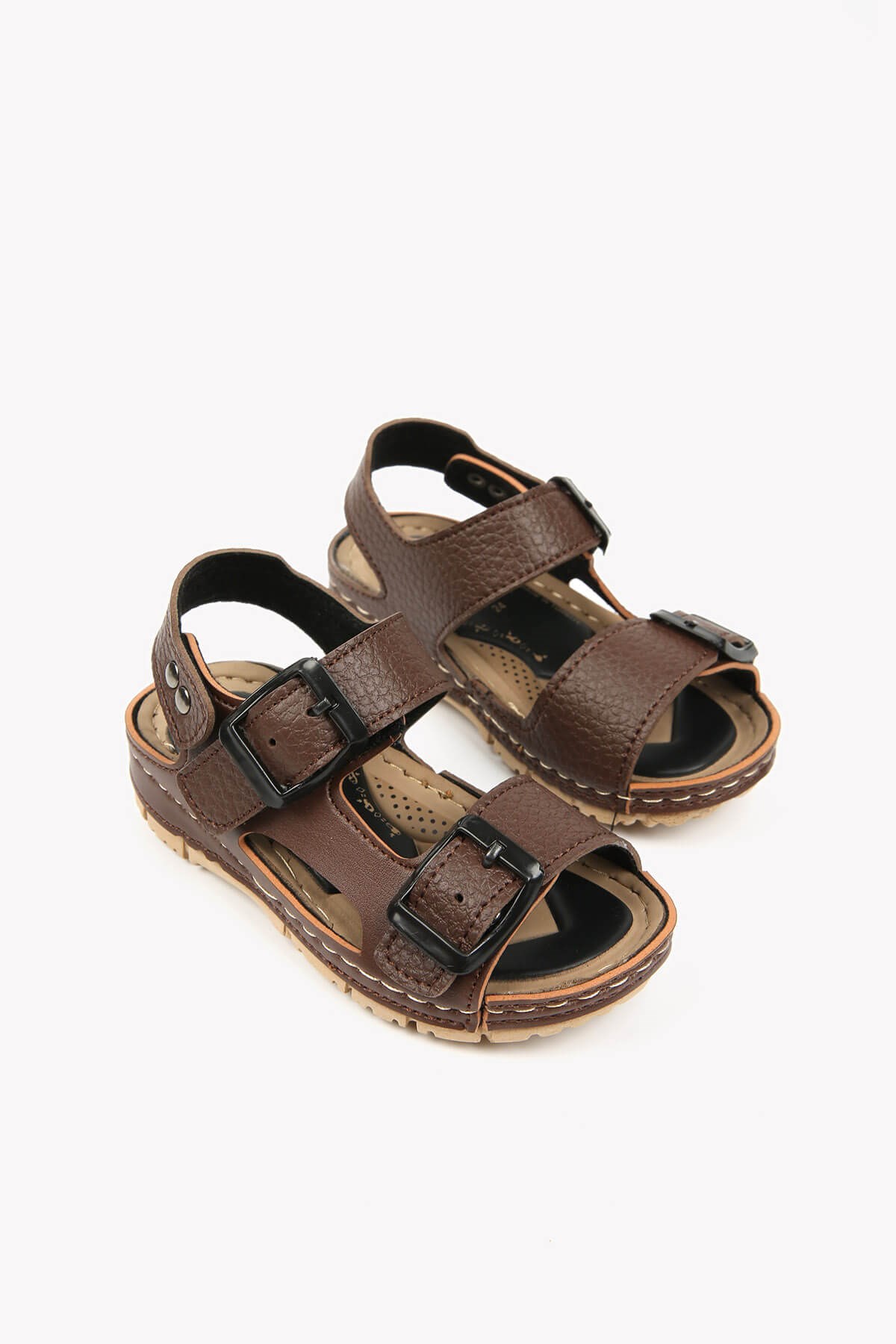 Çocuk Toka Kemerli Sandalet 22-25 KAHVE