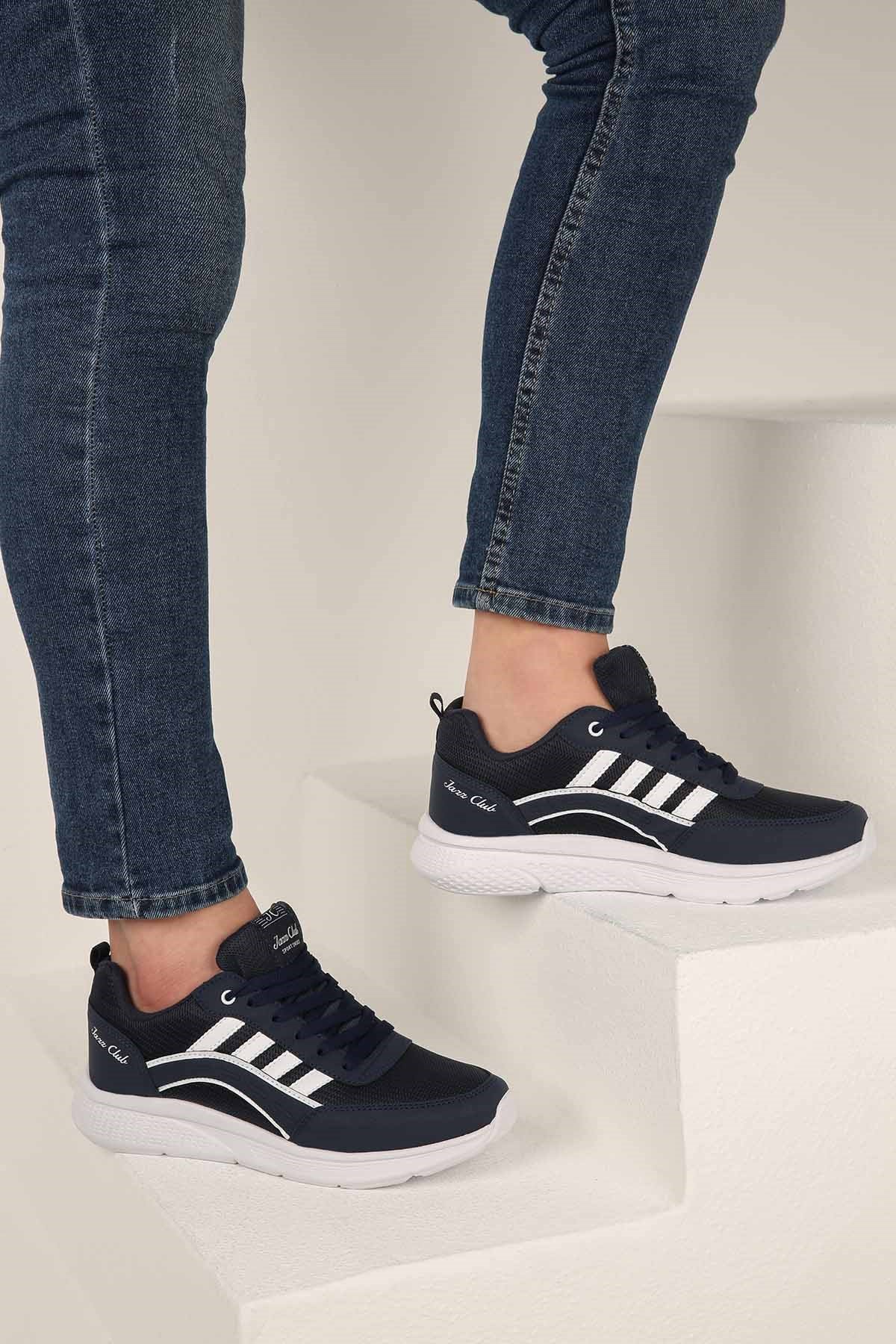 Erkek 4 Bantlı Anorak Spor Ayakkabı LACİ BEYAZ