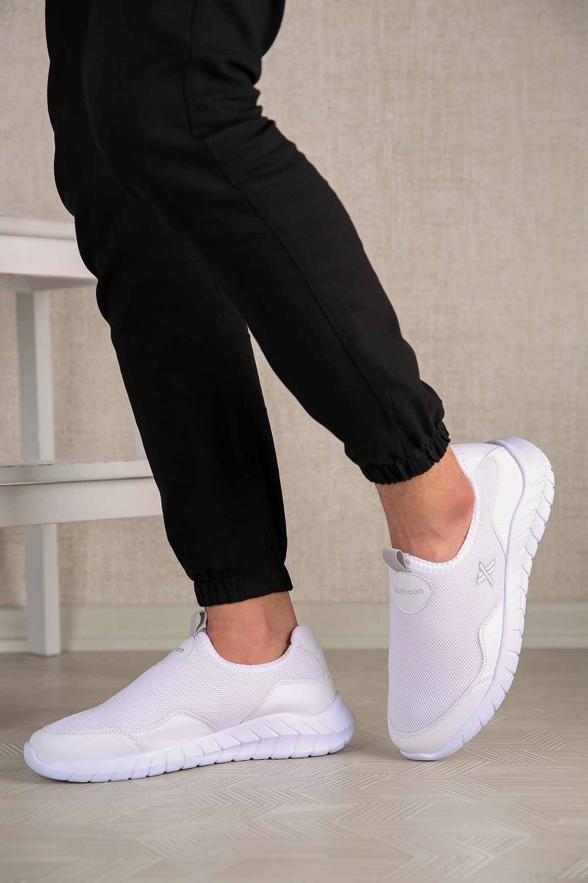 Erkek Anorak Spor Ayakkabı BEYAZ BEYAZ