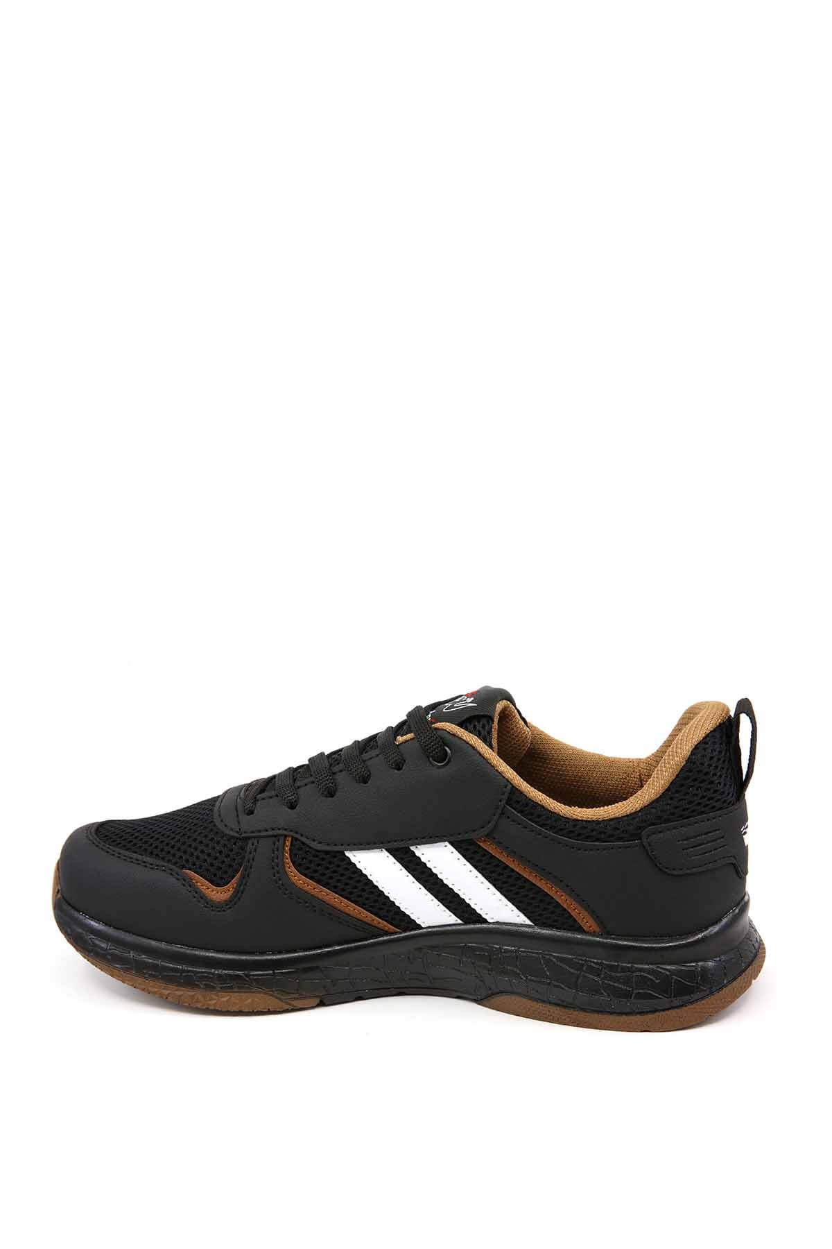 Erkek Anorak Spor Ayakkabı SİYAH BEYAZ TABA