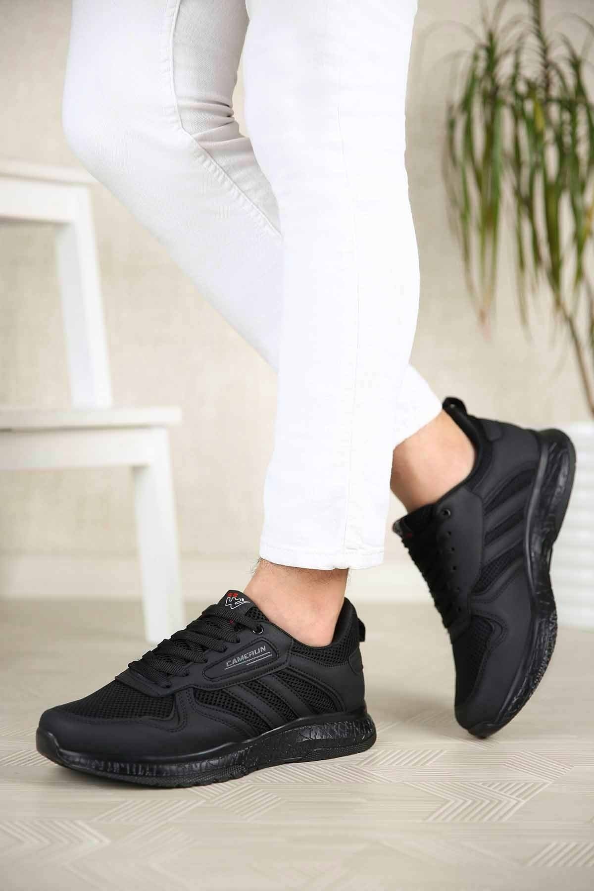 Erkek Anorak Spor Ayakkabı SİYAH SİYAH