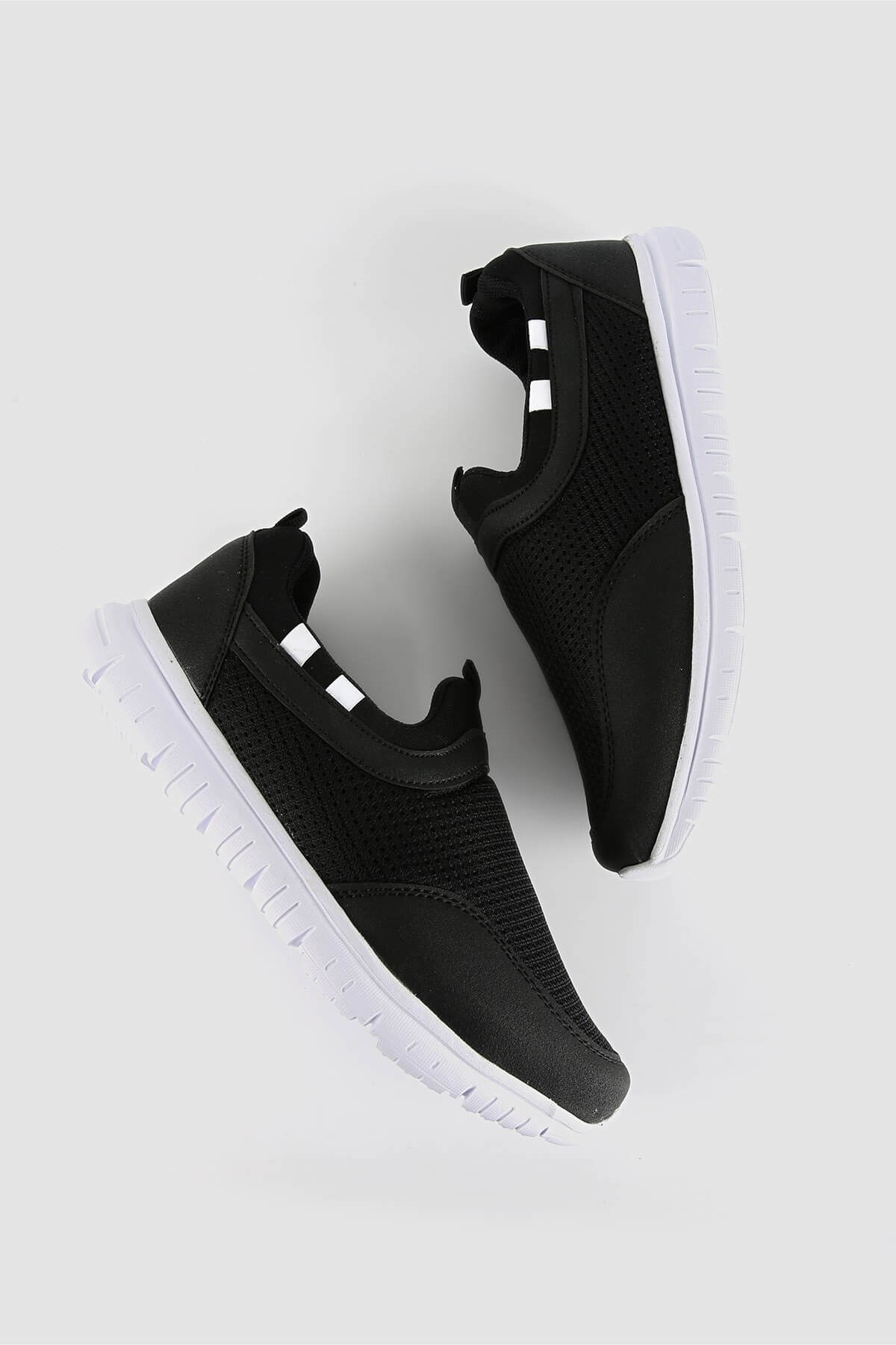 Erkek Günlük Anorak Spor Ayakkabı SİYAH BEYAZ