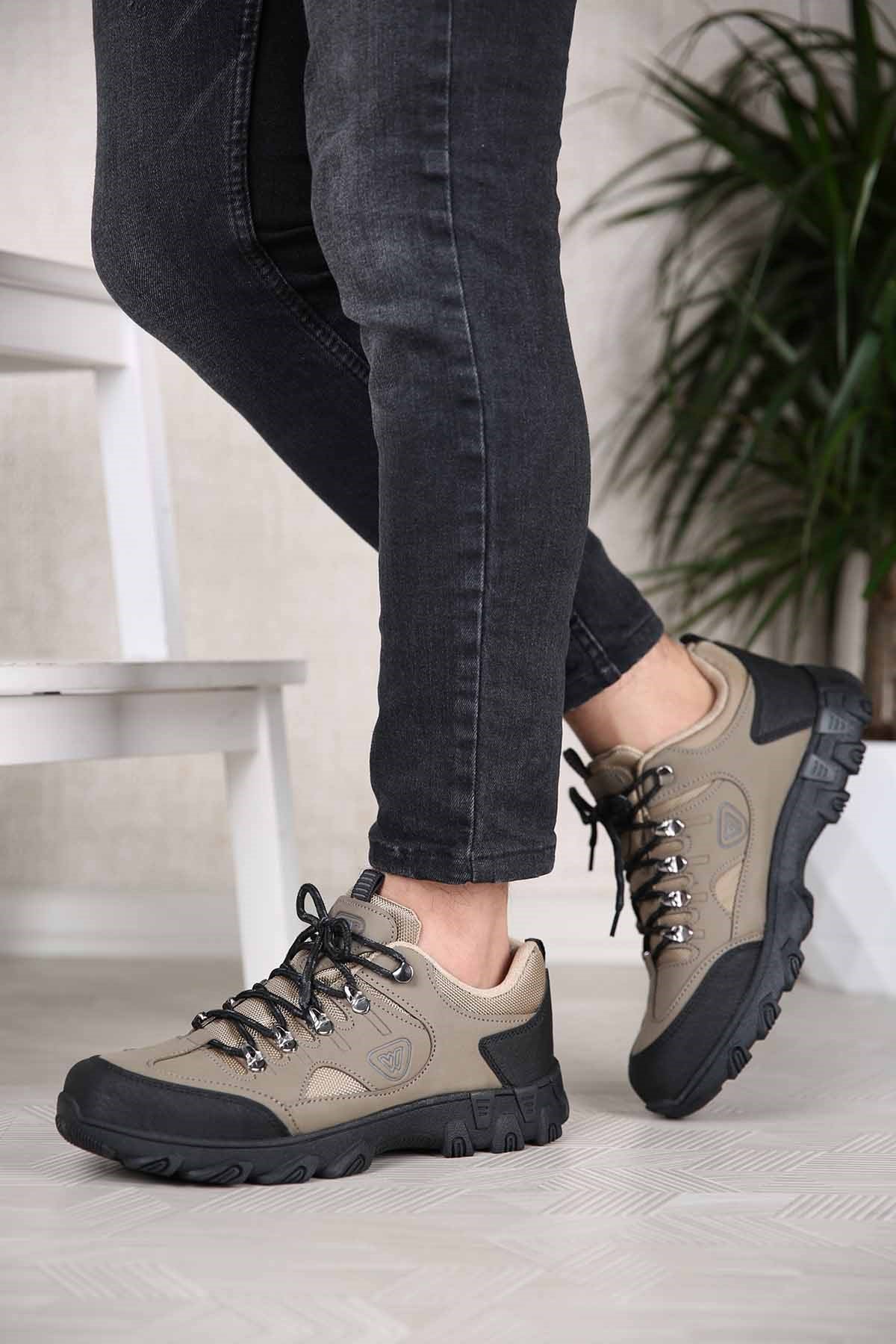 Erkek Trekking Spor Ayakkabı VİZON FÜME