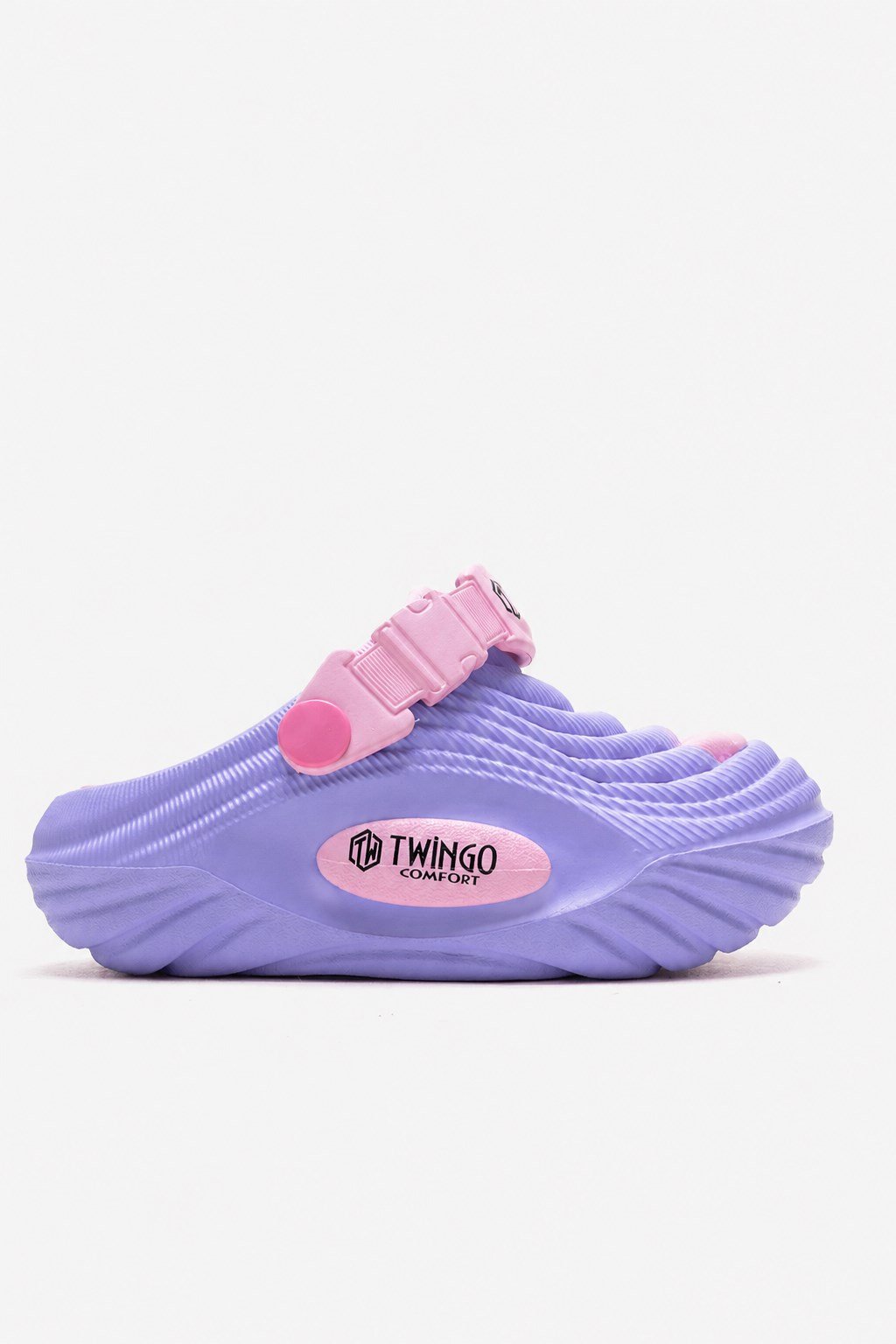 Hasır Desenli Sabo Terlik 26-35 LİLA PEMBE
