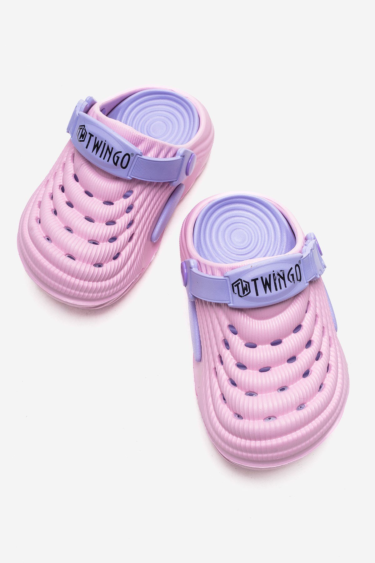 Hasır Desenli Sabo Terlik 26-35 PEMBE LİLA