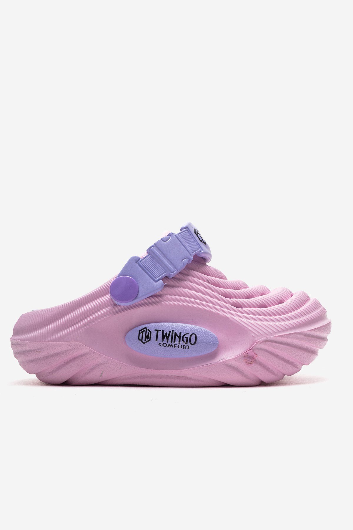 Hasır Desenli Sabo Terlik 26-35 PEMBE LİLA