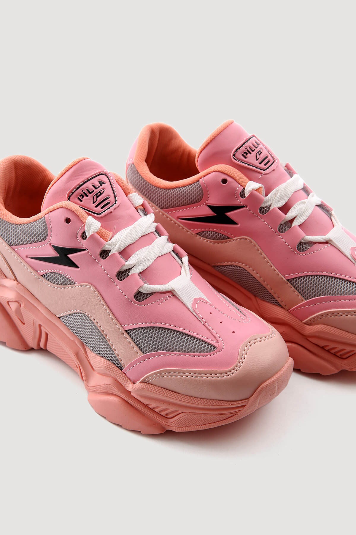 Kadın Bağcılklı Anorak Spor Ayakkabı PUDRA PEMBE