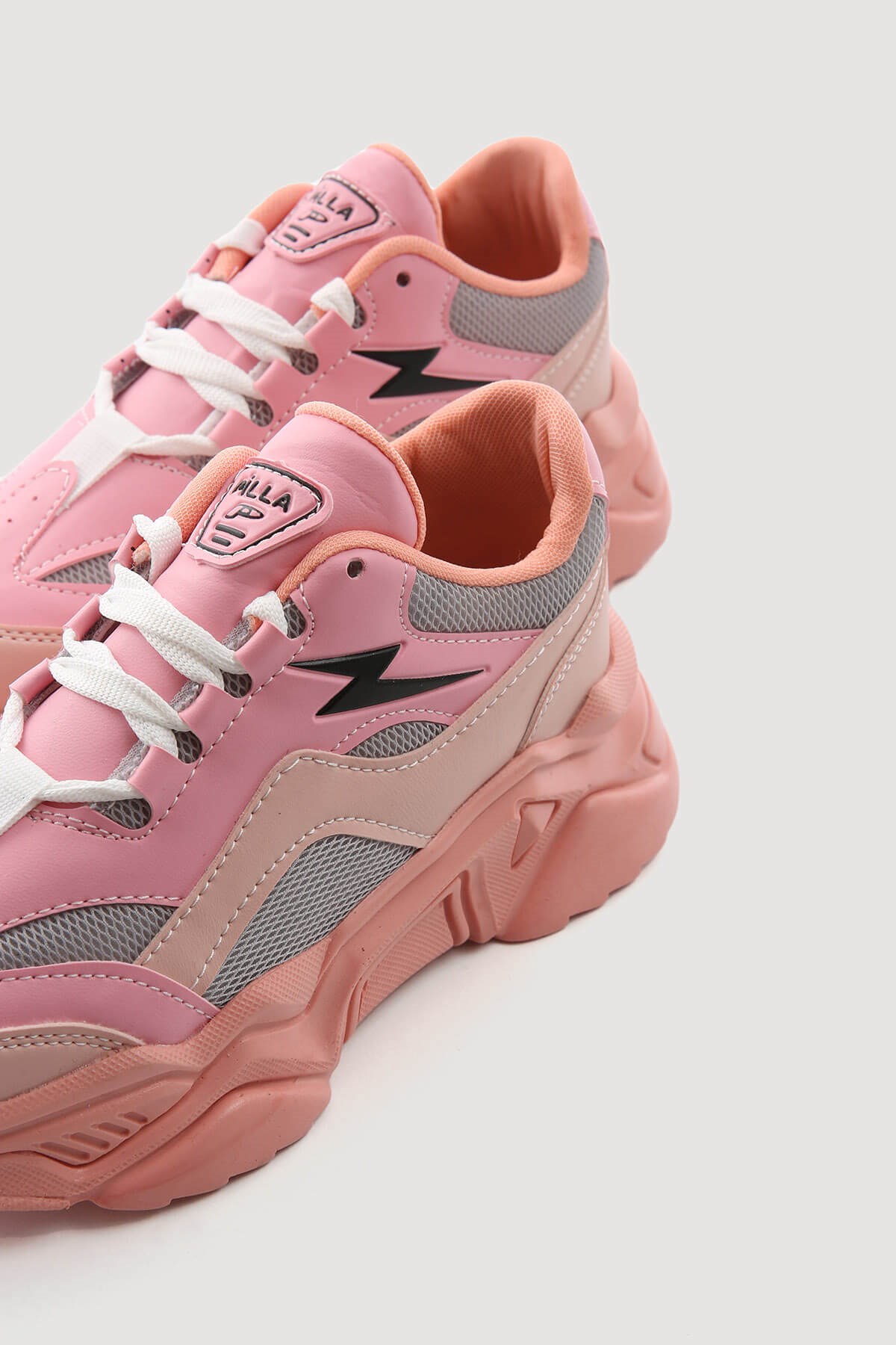 Kadın Bağcılklı Anorak Spor Ayakkabı PUDRA PEMBE